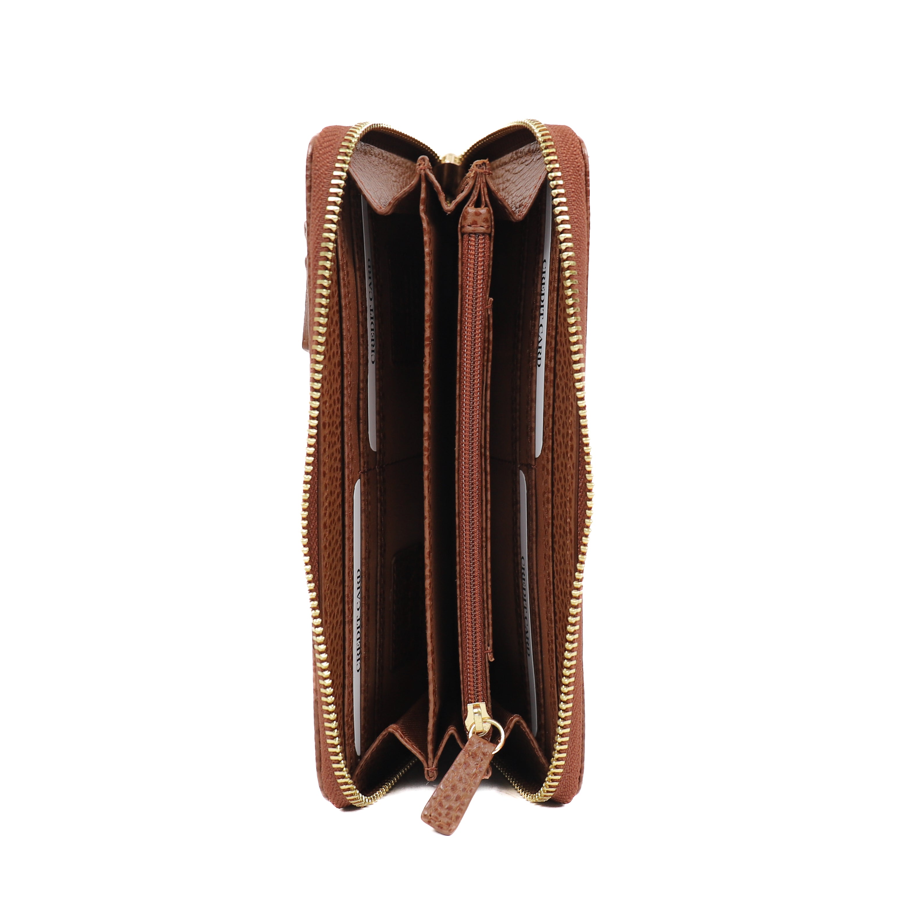 Ritsportemonnee 'Mykki' Tipping Tan