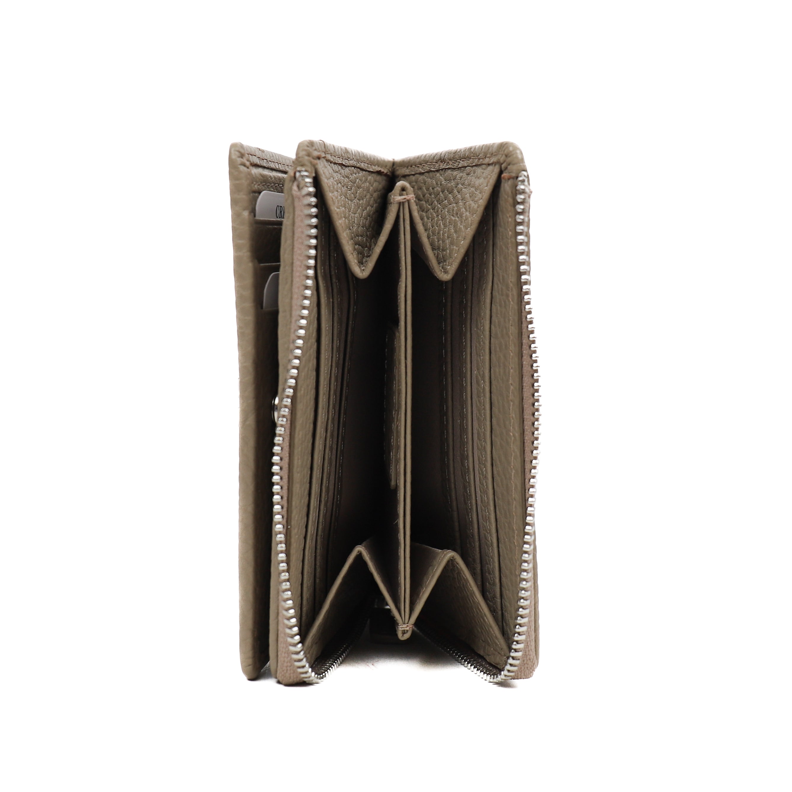 Ritsportemonnee 'Vida' Silver Mink