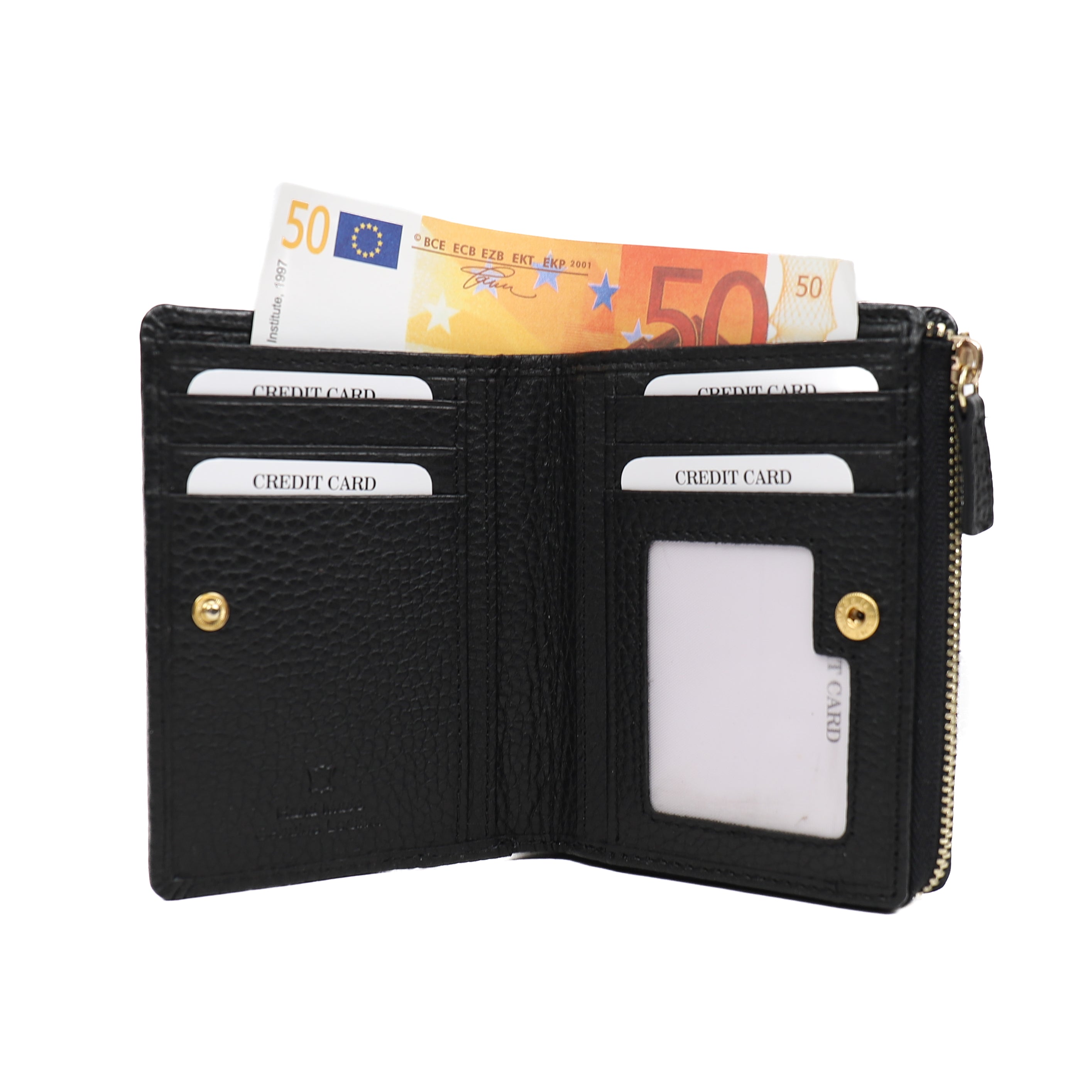 Ritsportemonnee 'Vida' Black