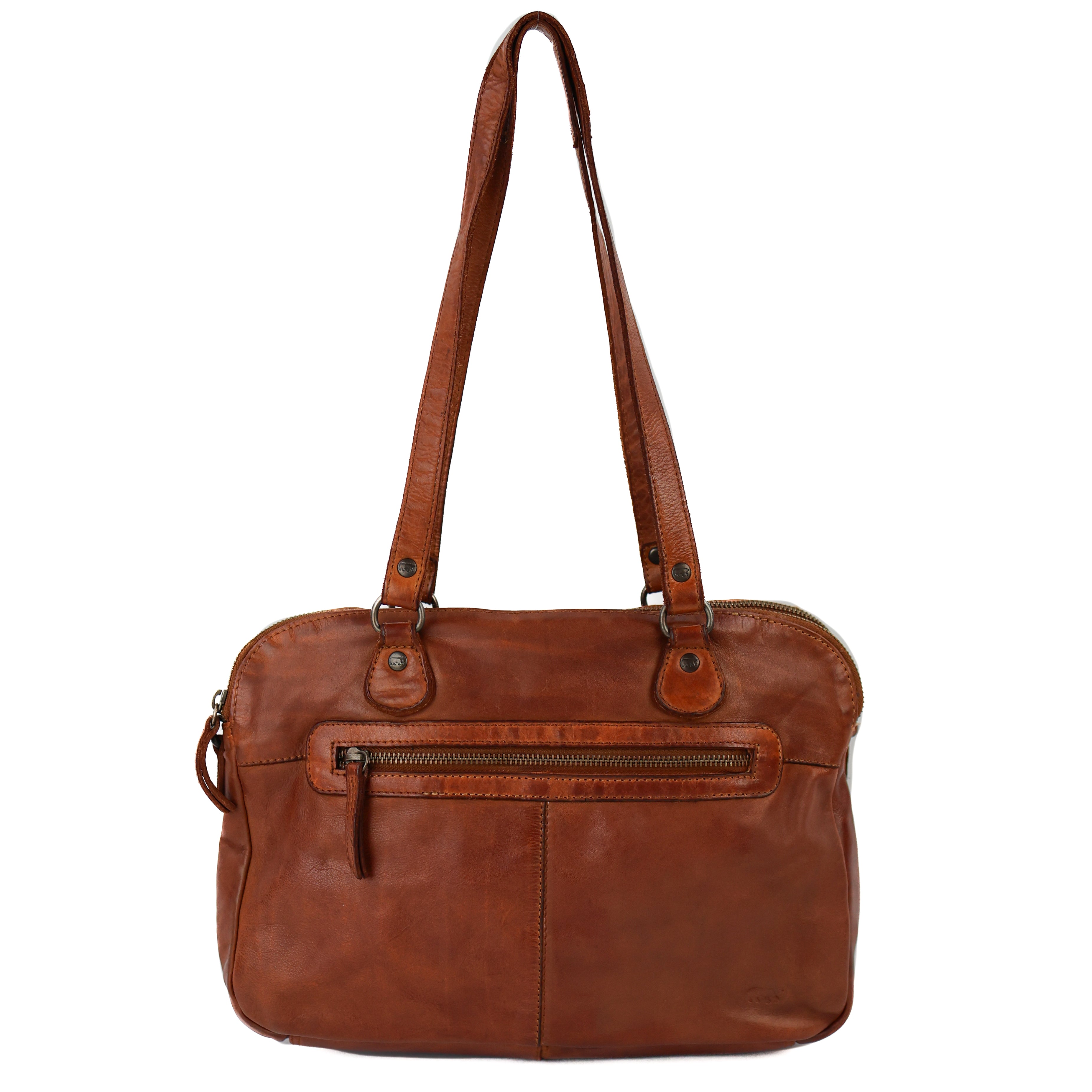 Hand-/schoudertas 'Lieke' cognac