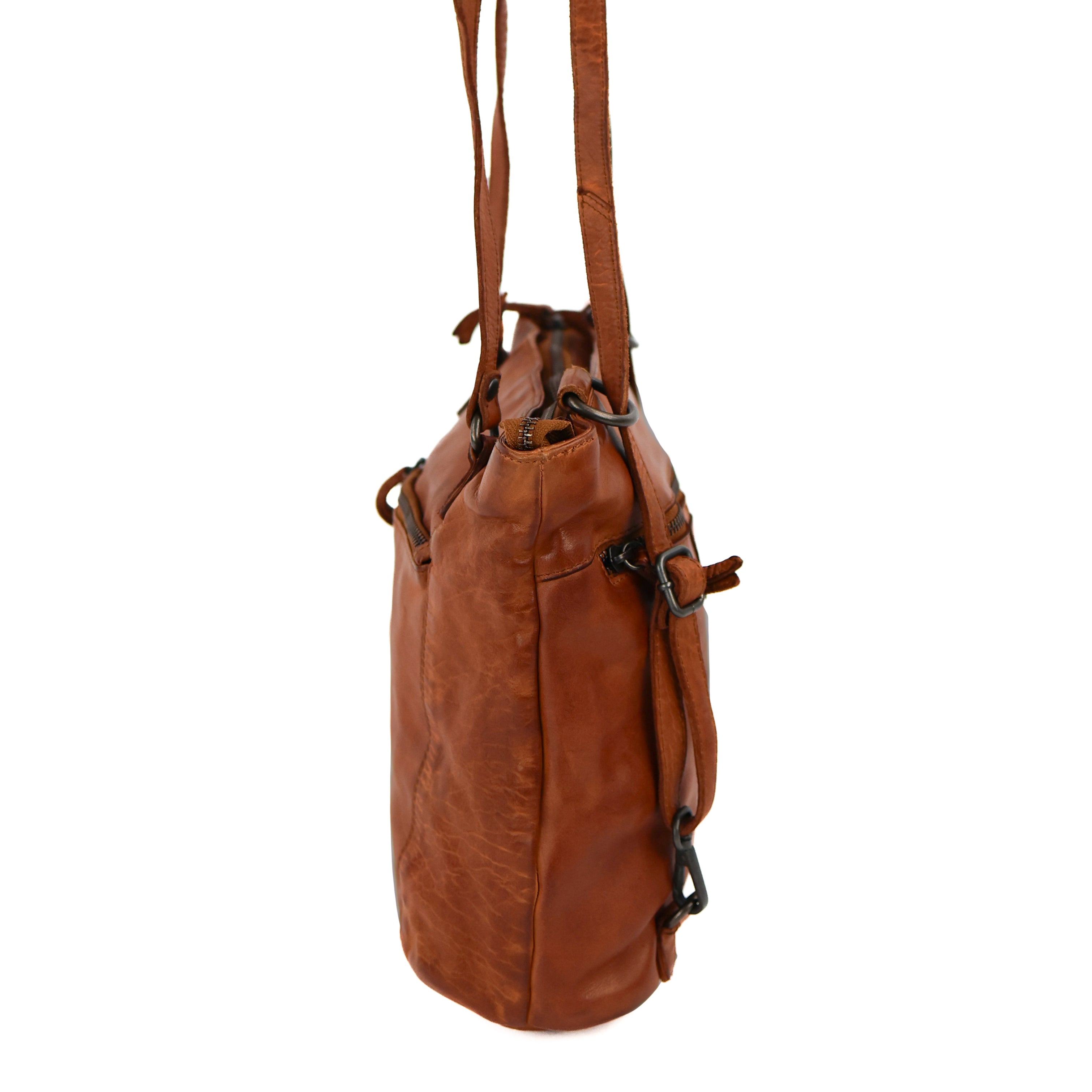 Rugzak/schoudertas 'Sandy' cognac