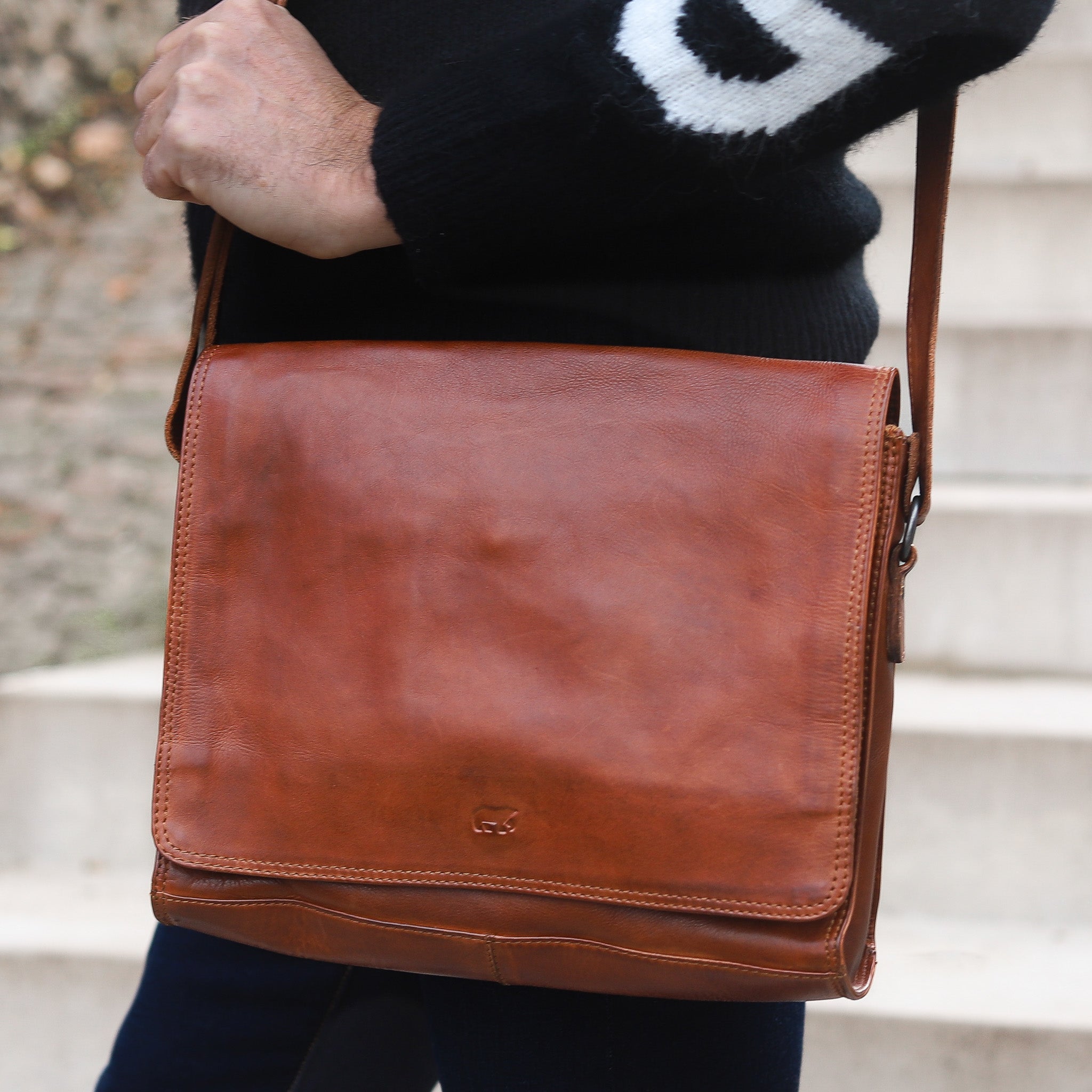 Shoulder bag 'Hanna' cognac - CL 40027