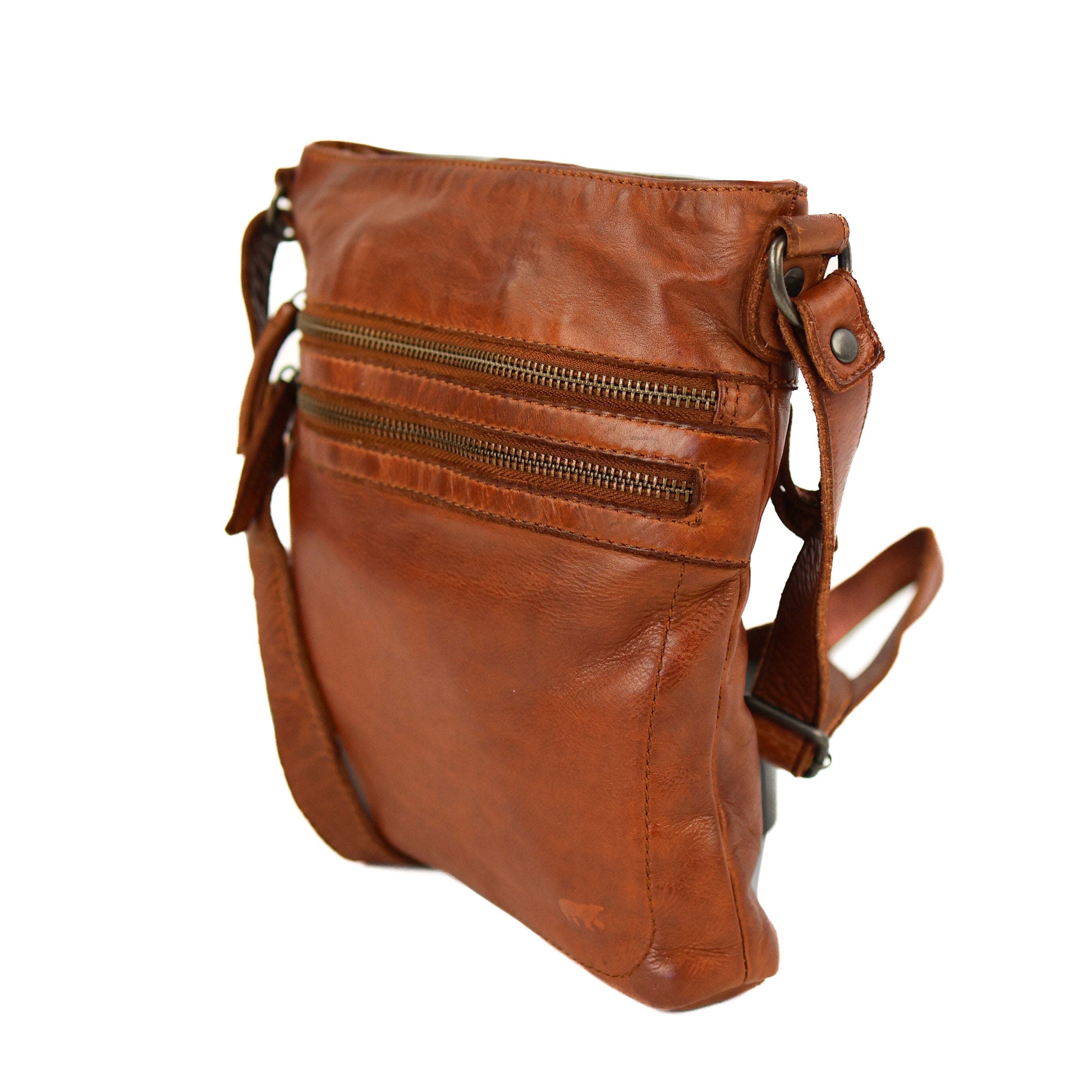 Shoulder bag 'Luna' cognac