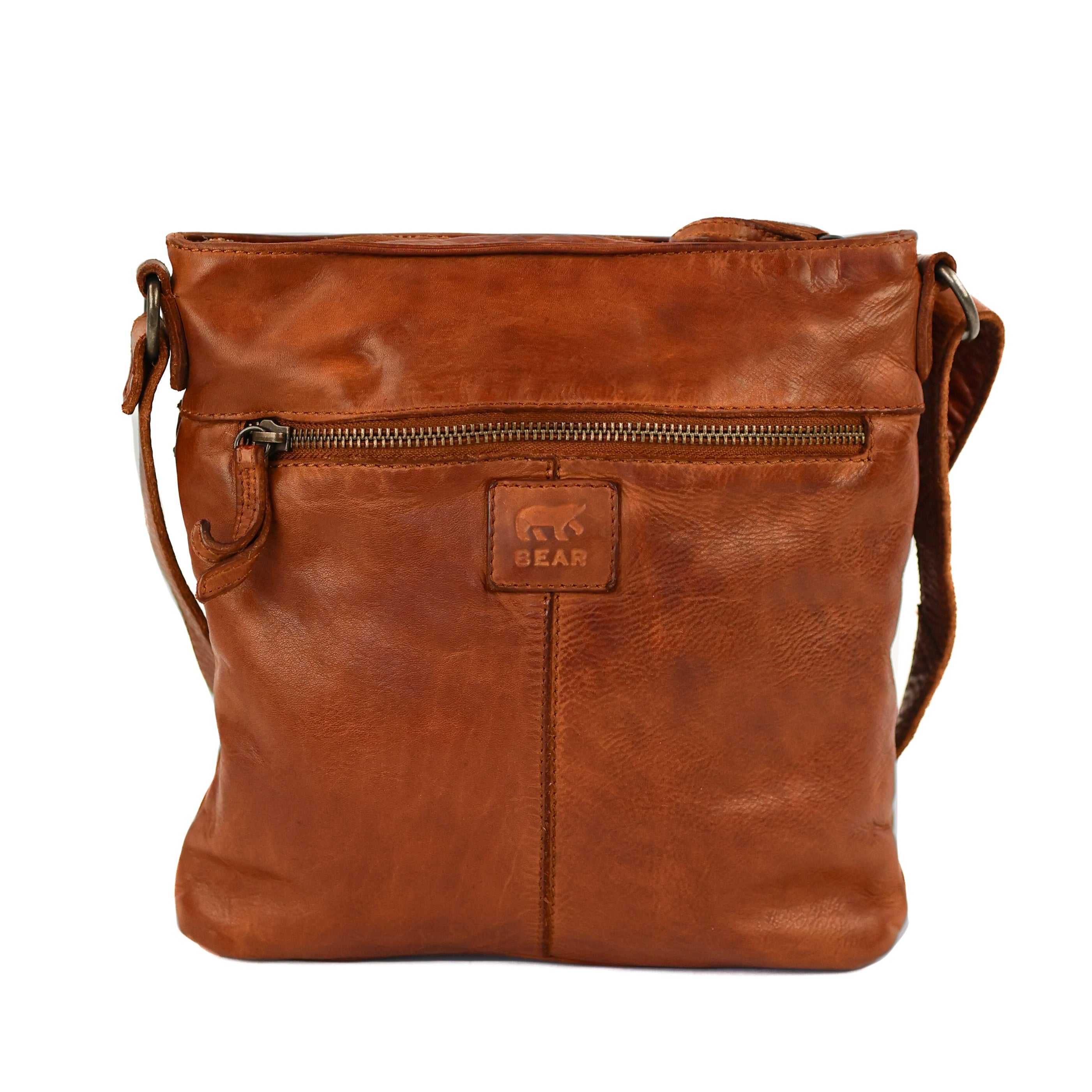 Shoulder bag 'Luna' cognac