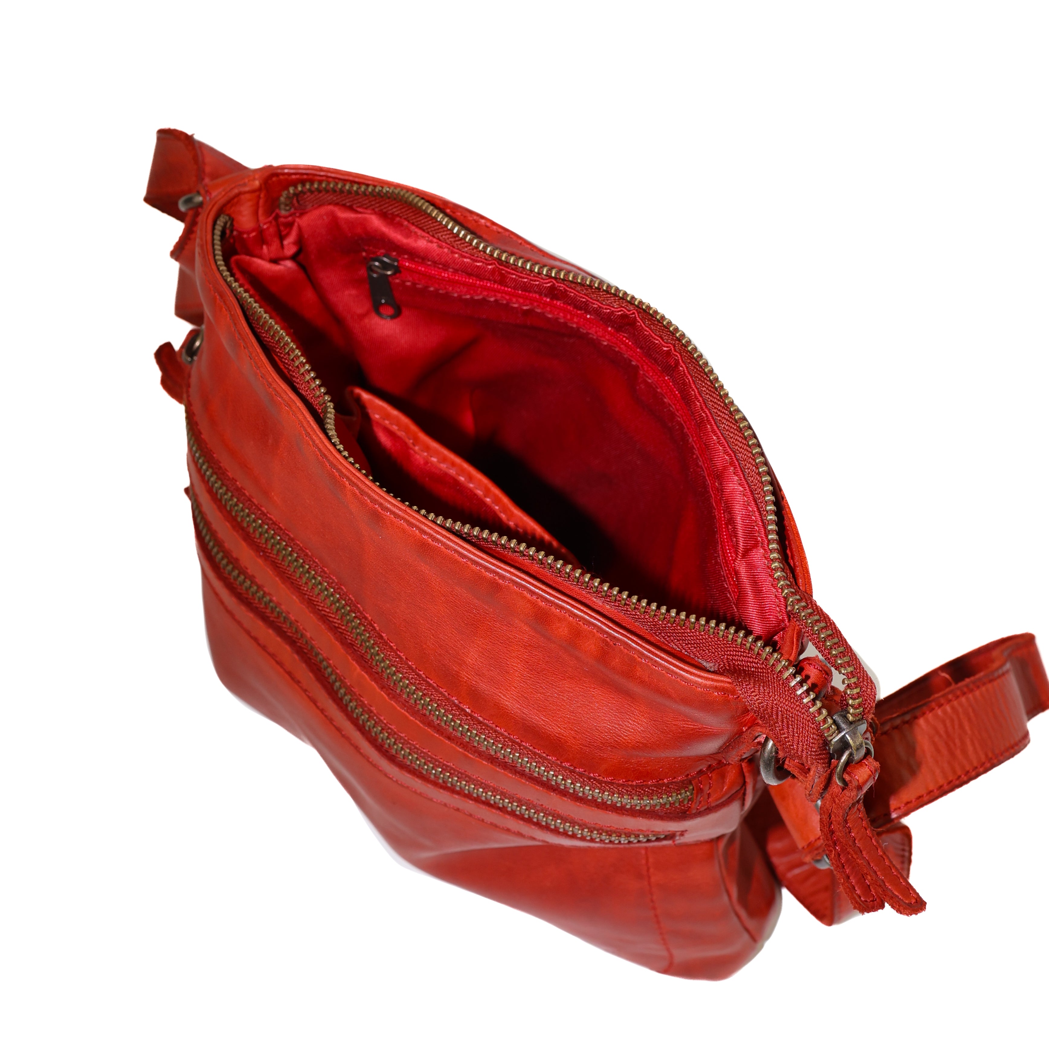 Schoudertasje 'Luna' rood
