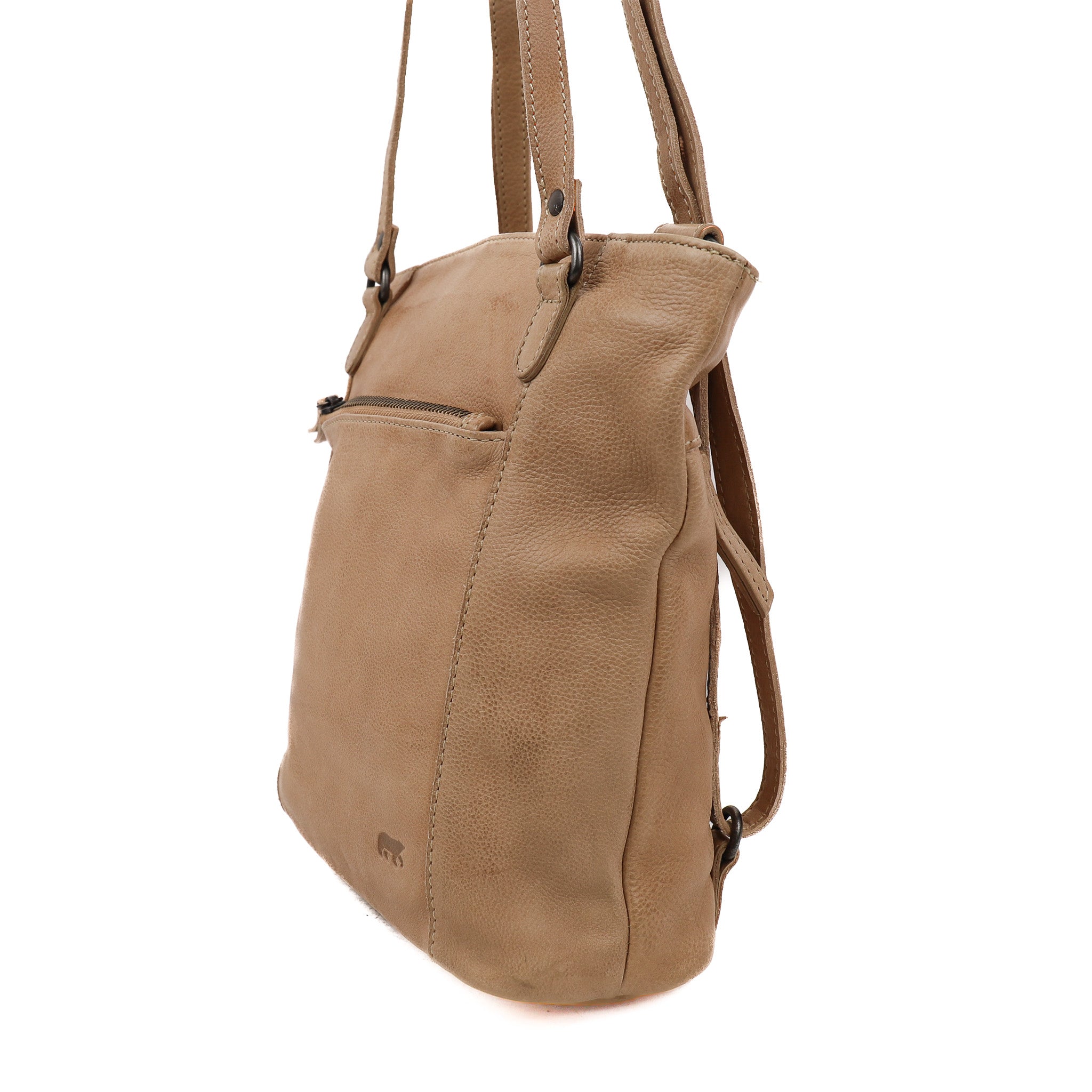 Rugzak/schoudertas 'Sandy' beige