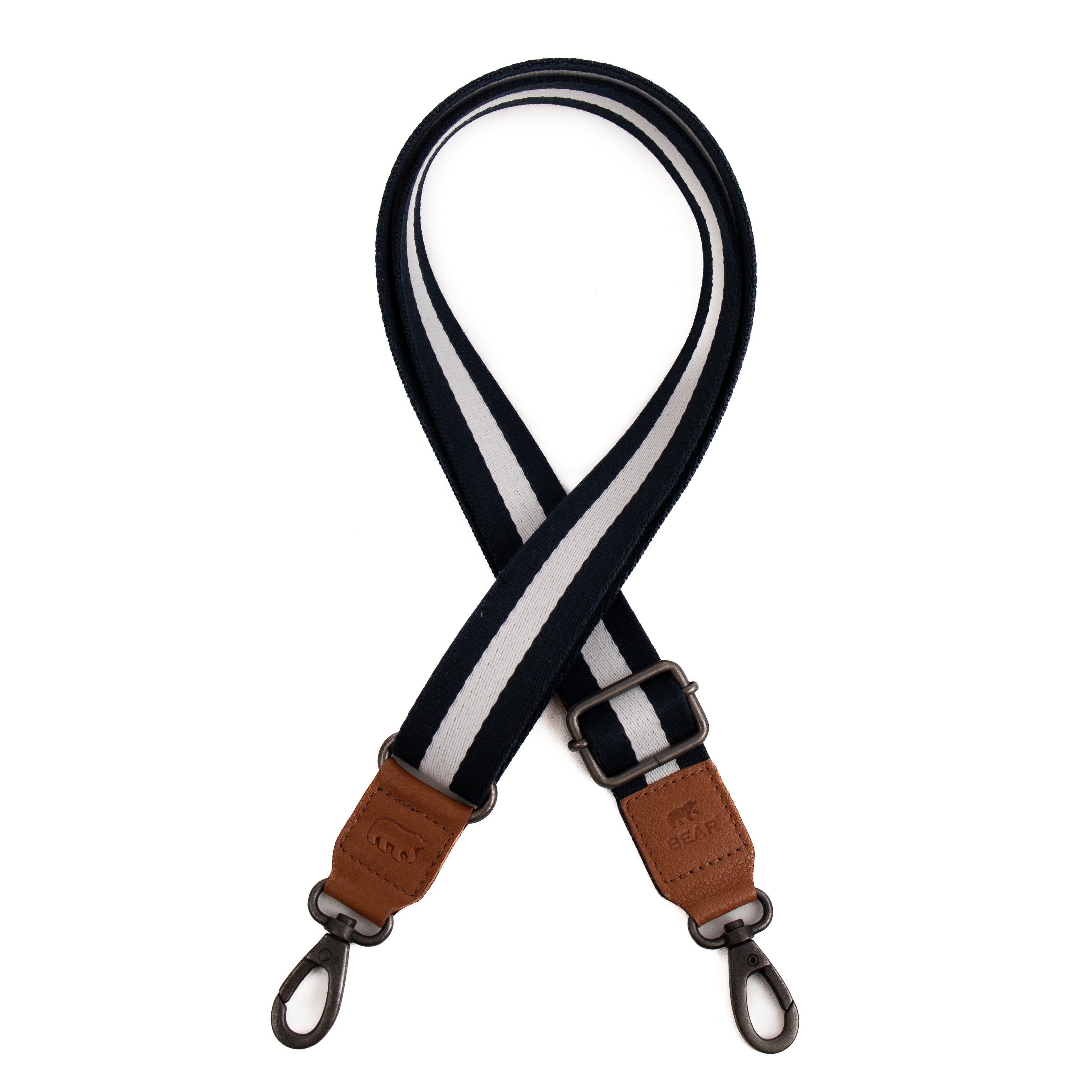 Bag strap 'Puck' dark blue/white