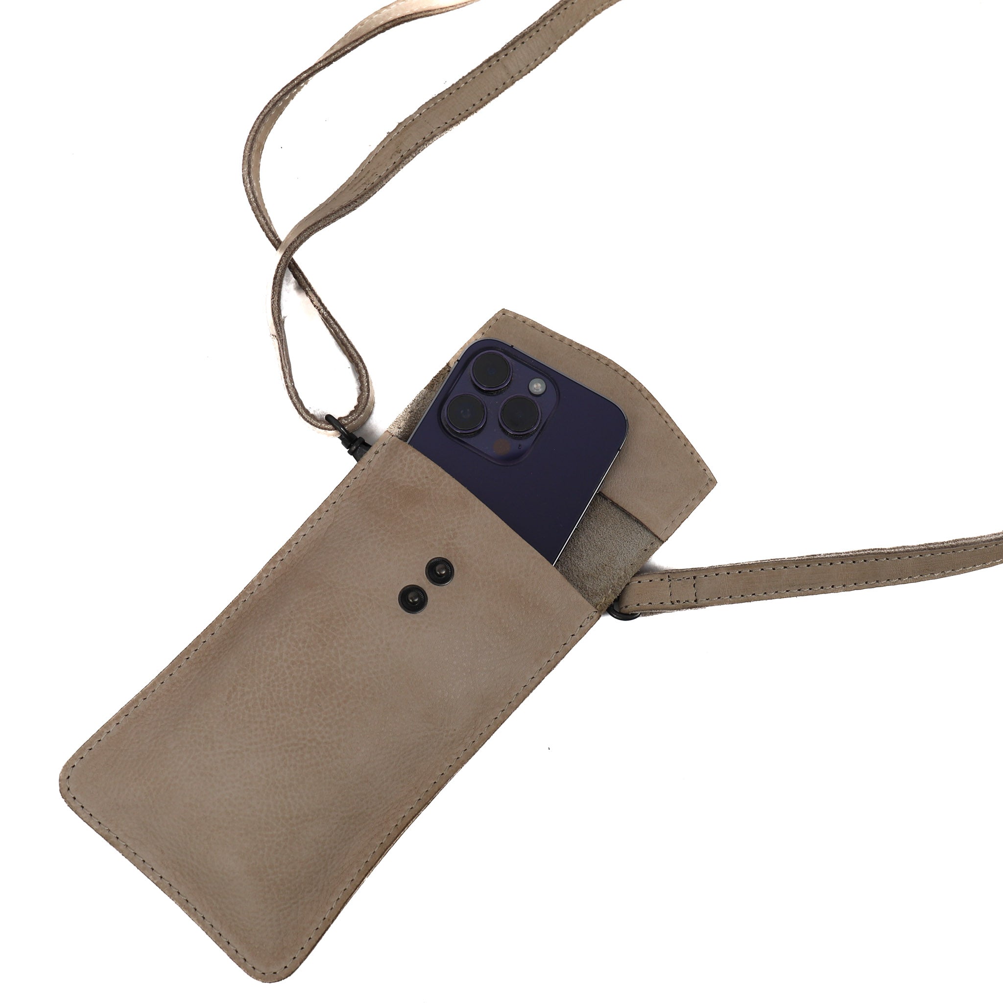 Phone bag 'Priya' feather