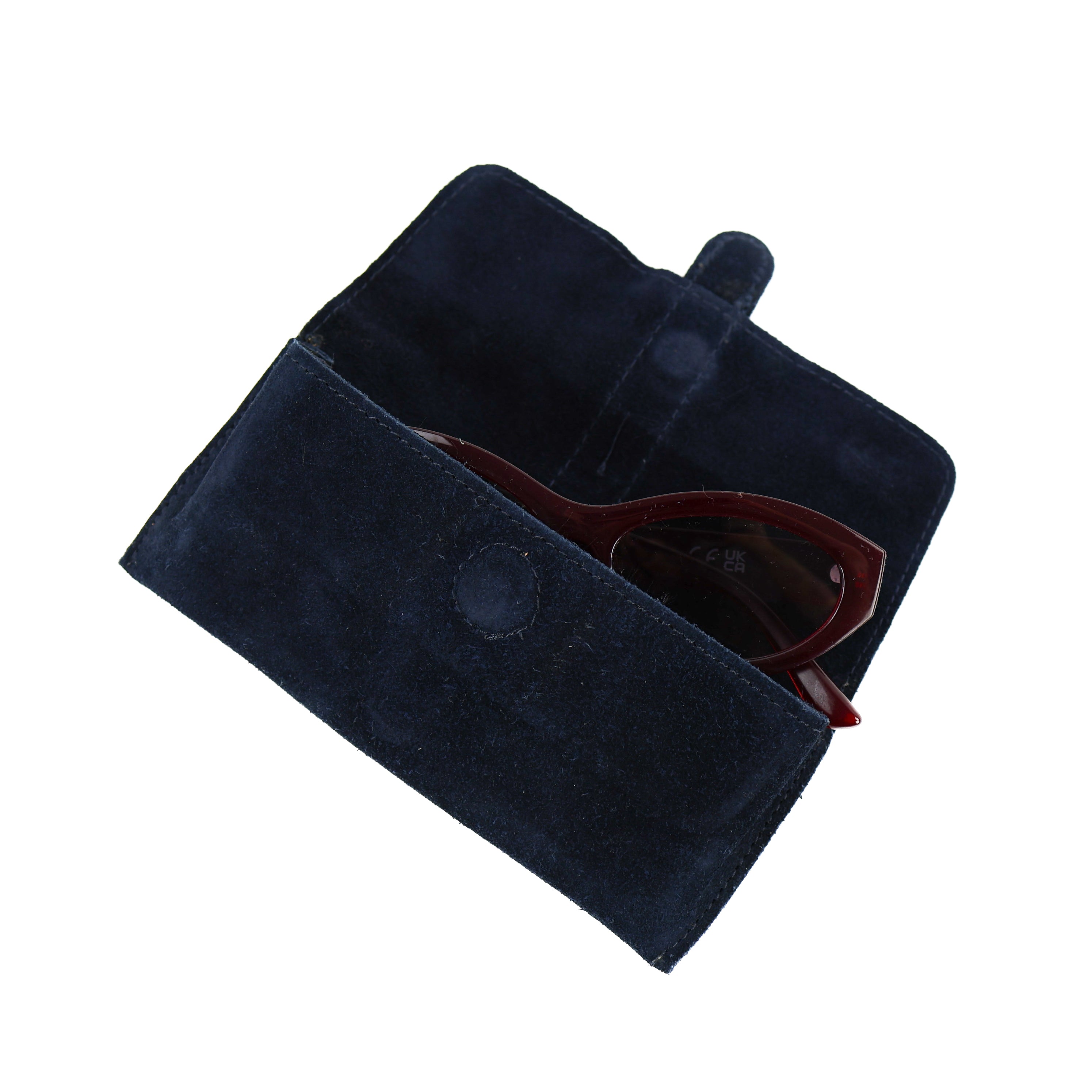Suède brillenkoker 'Weta' donkerblauw