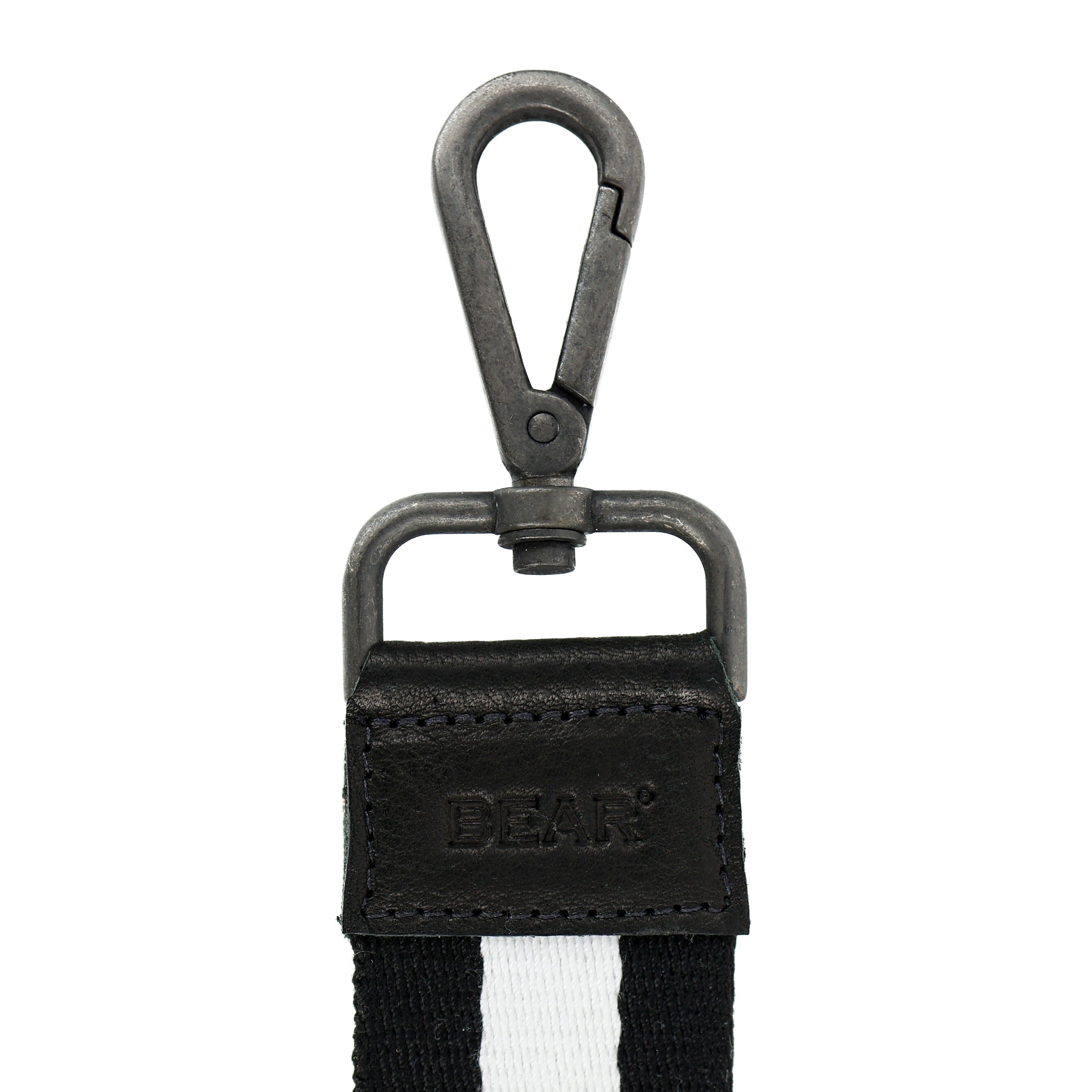 Personaliseerbare sleutelhanger zwart