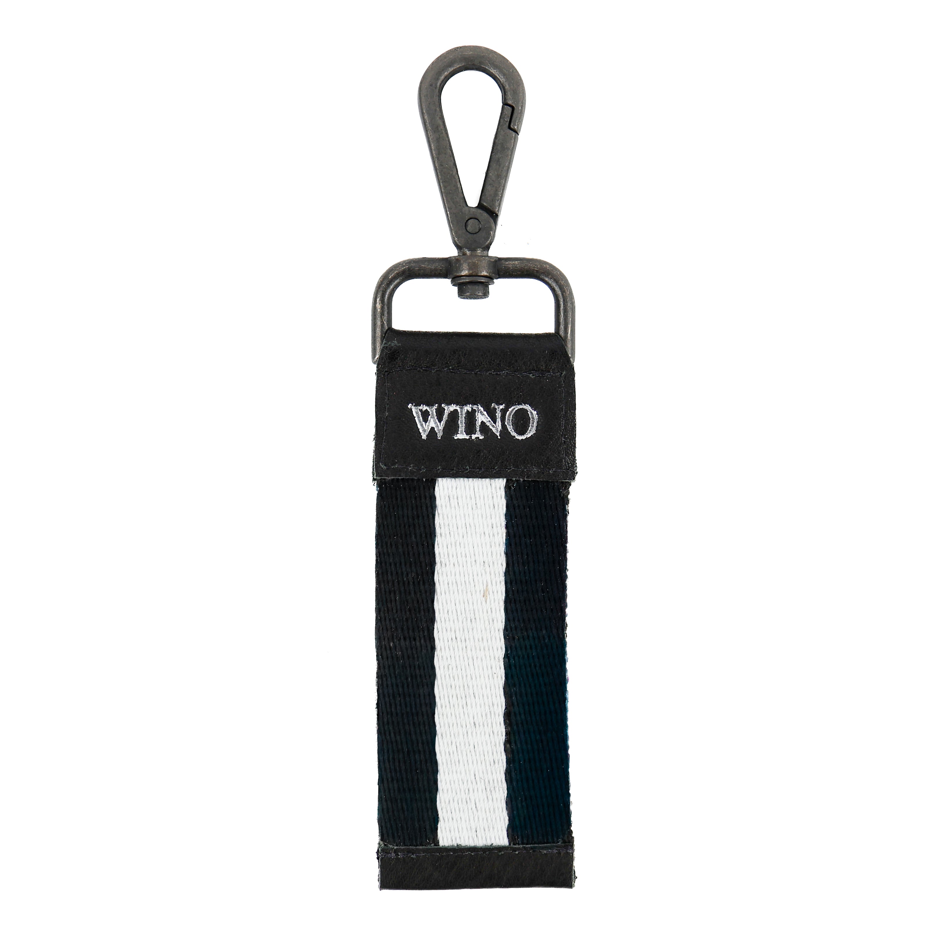 Personaliseerbare sleutelhanger zwart