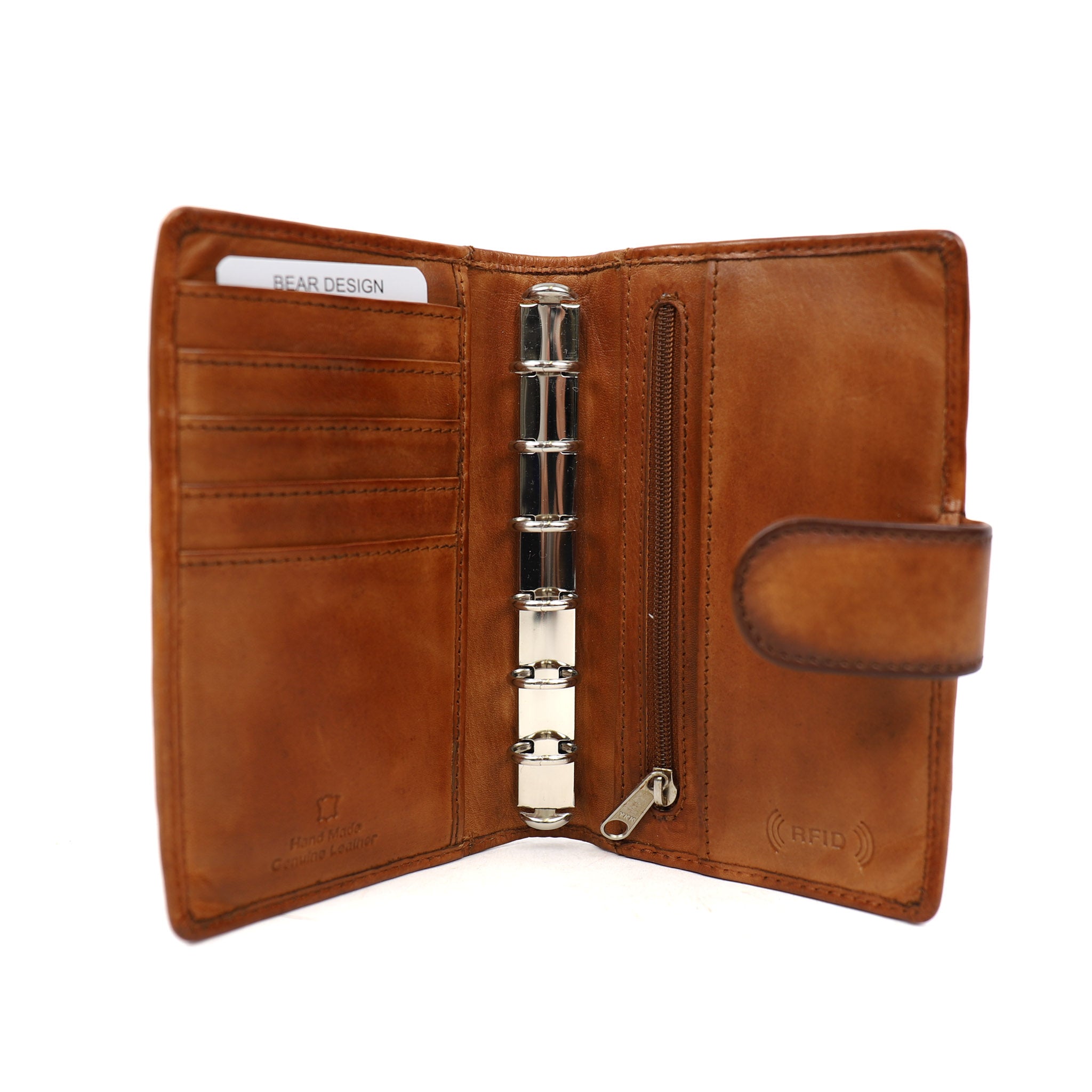 Kleine agenda omslag 'Siep' cognac