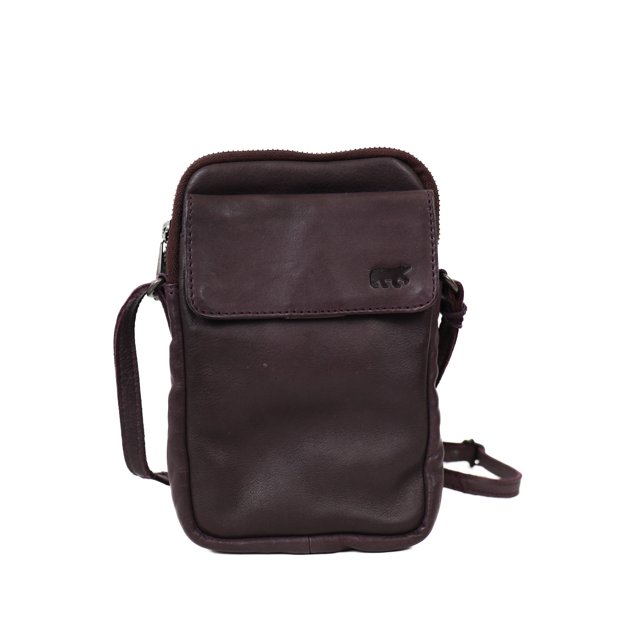 Phone bag 'Igor' plum