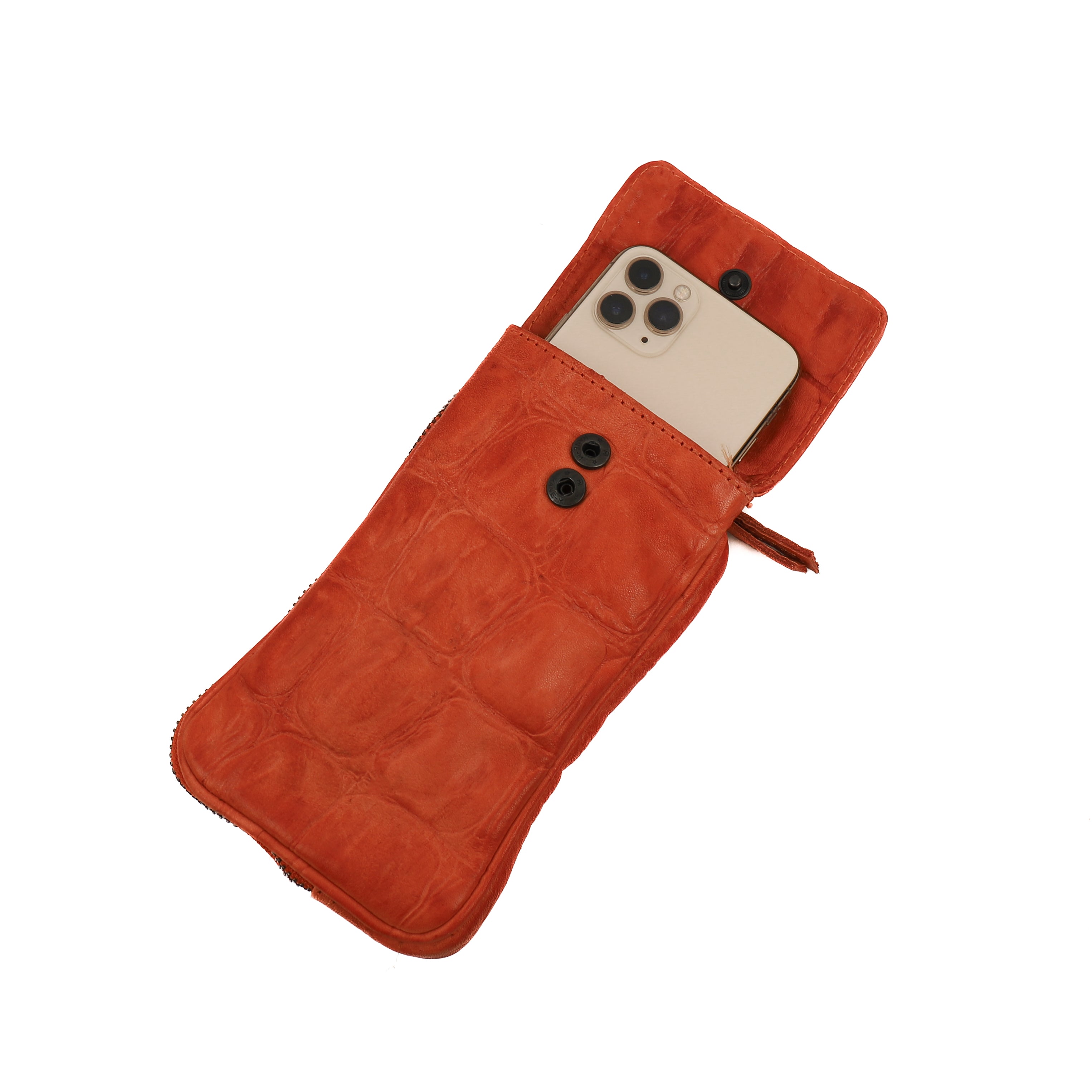 Phone bag 'Ahana' cognac - CP 2106