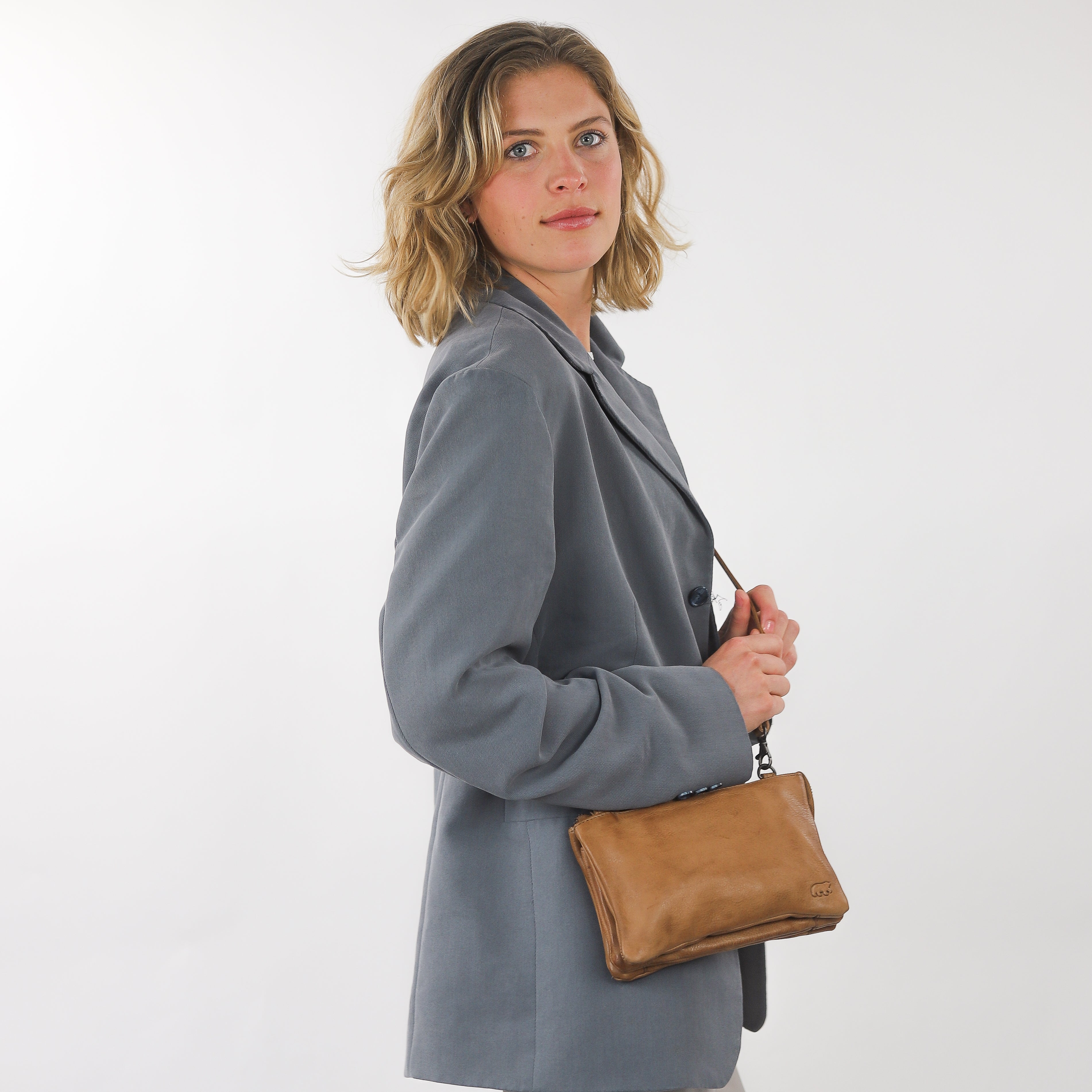 Purse bag 'Uma' taupe - CP 1119