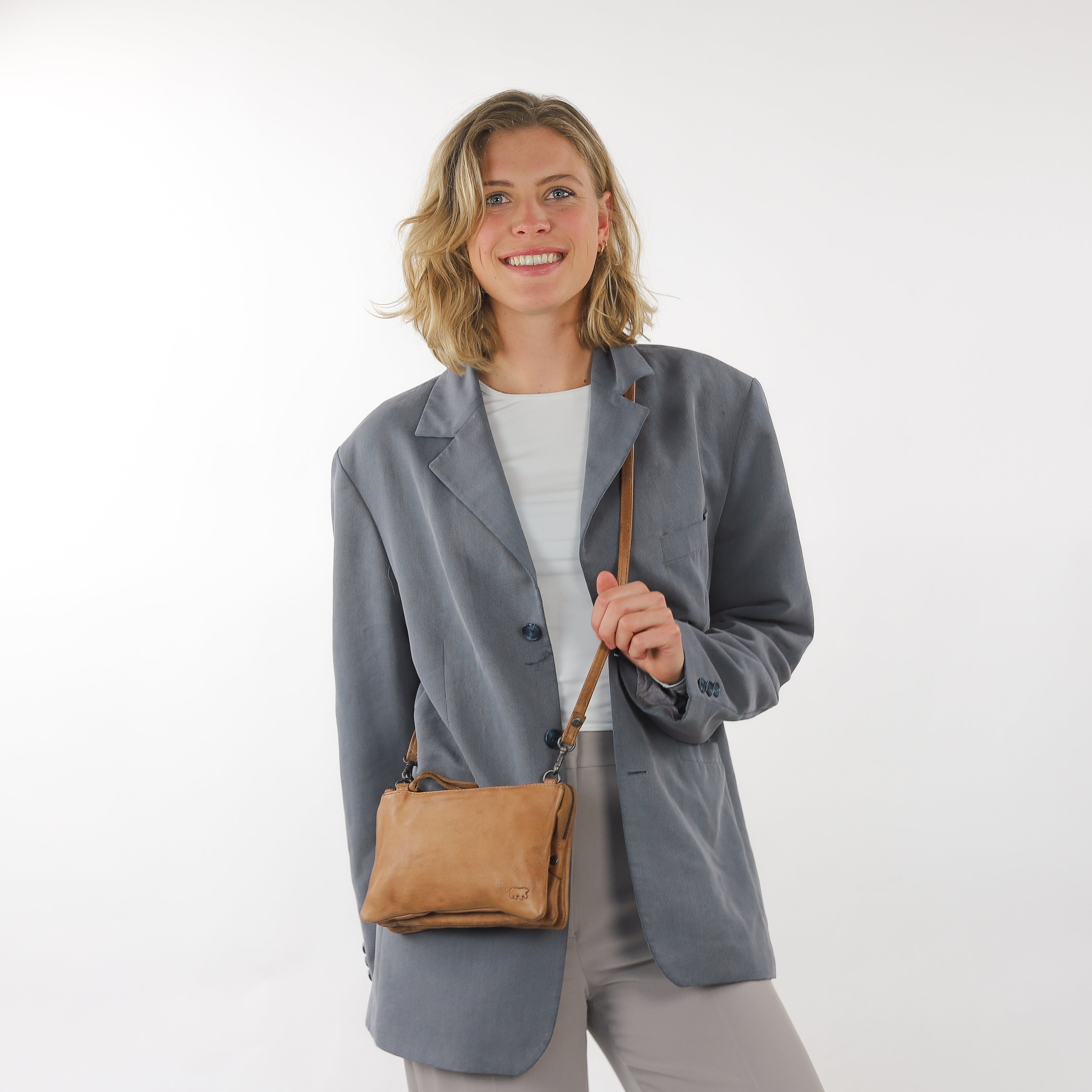 Purse bag 'Uma' taupe - CP 1119