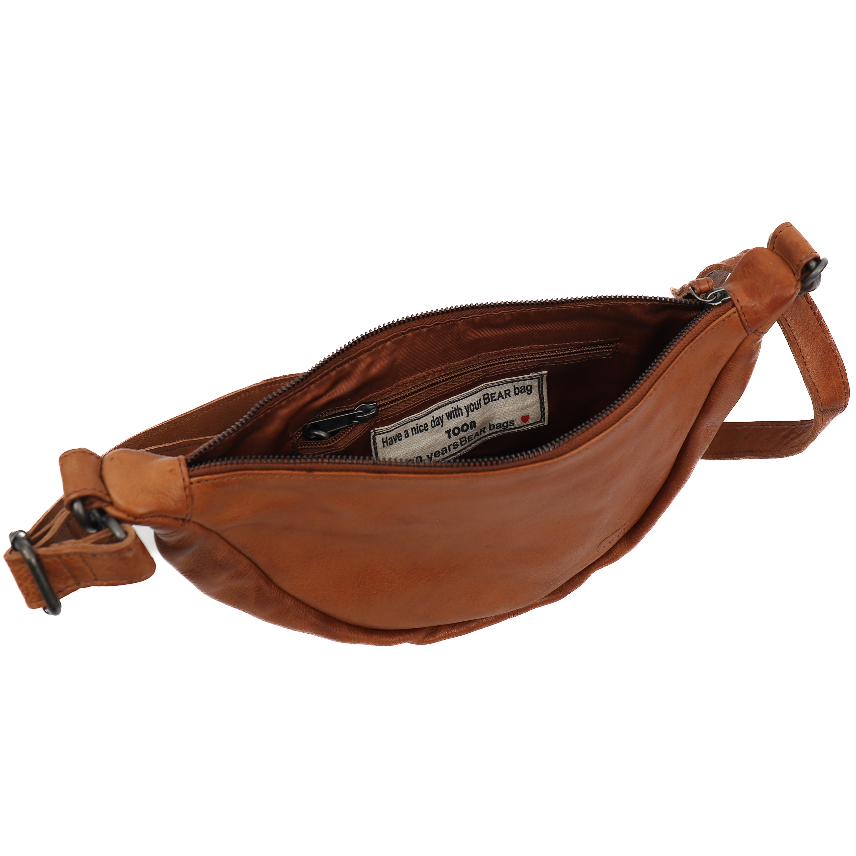 Crossbody tasje 'Toon' cognac