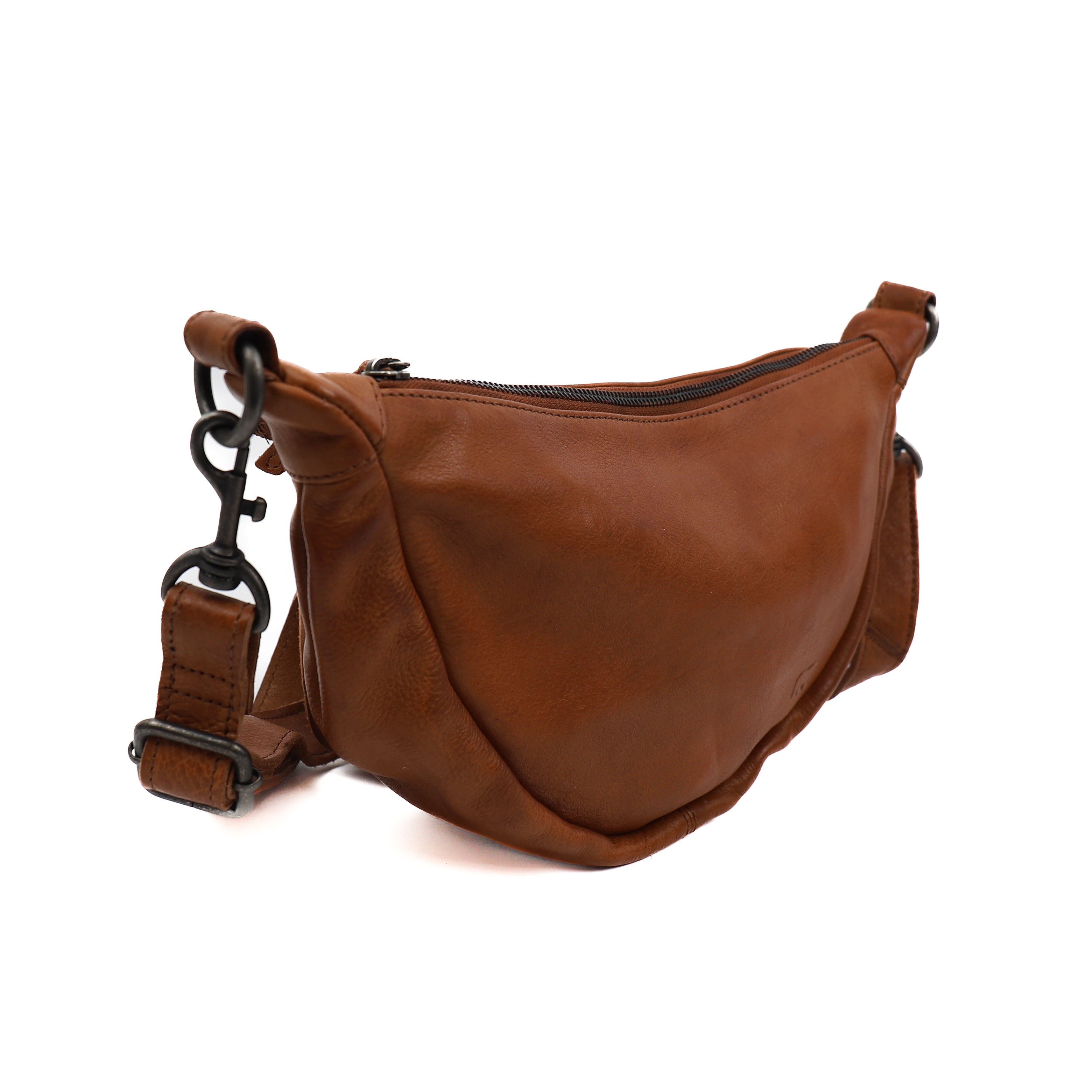 Crossbody tasje 'Toon' cognac