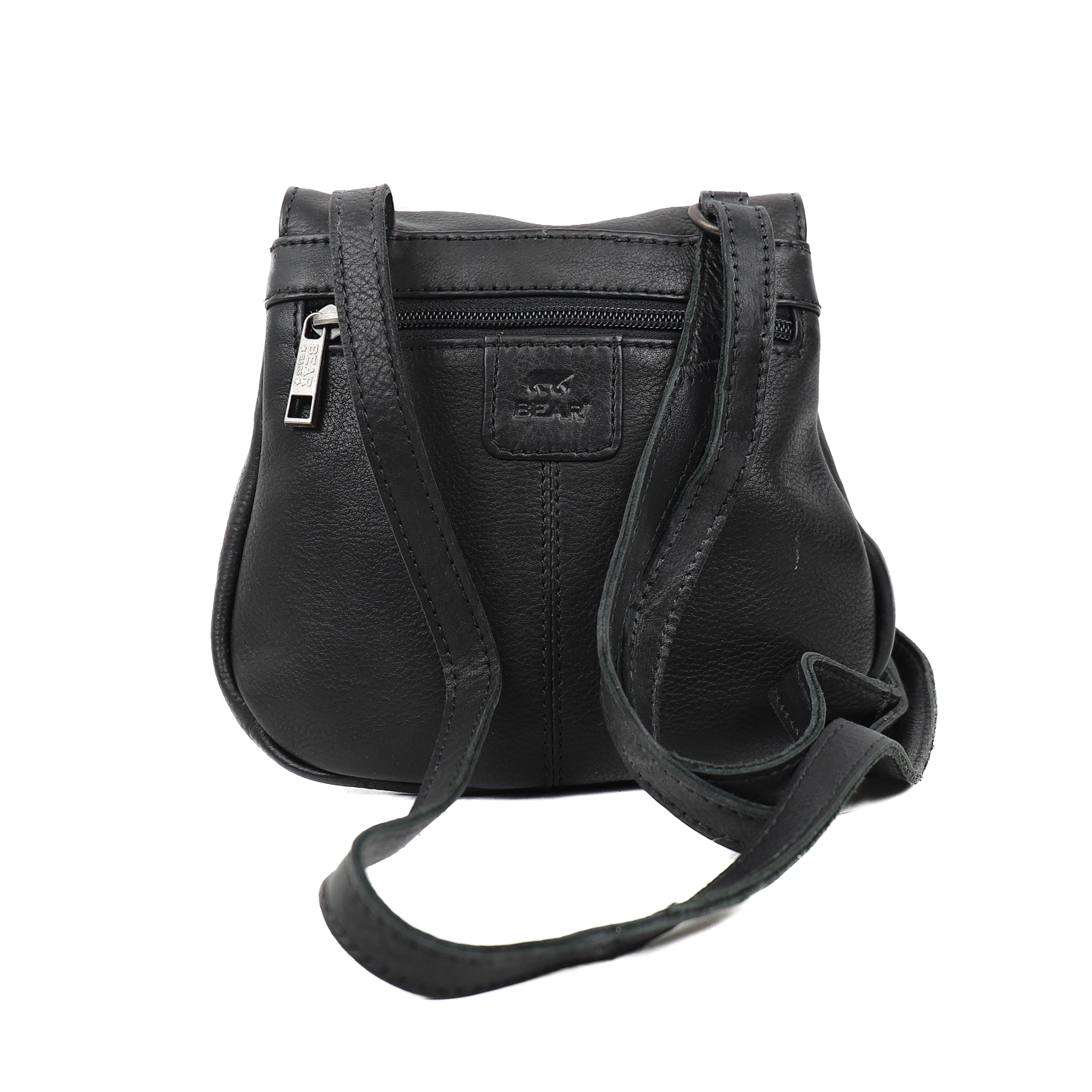 Shoulder bag with drawstring 'Bouline' black
