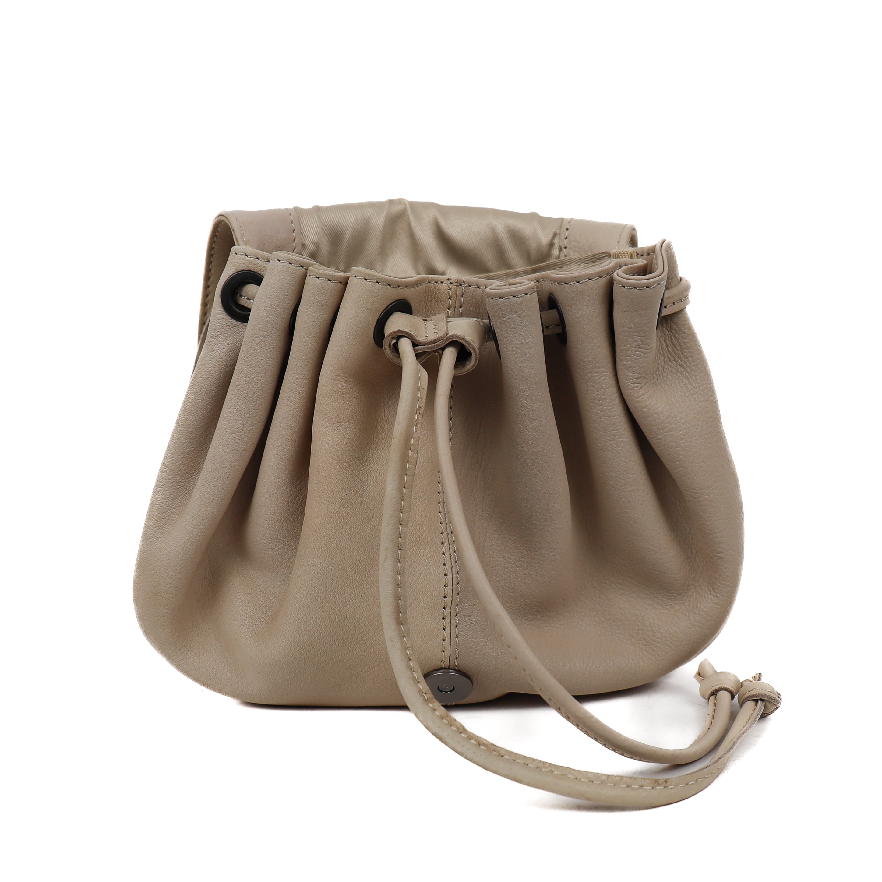 Shoulder bag with drawstring 'Bouline' feather