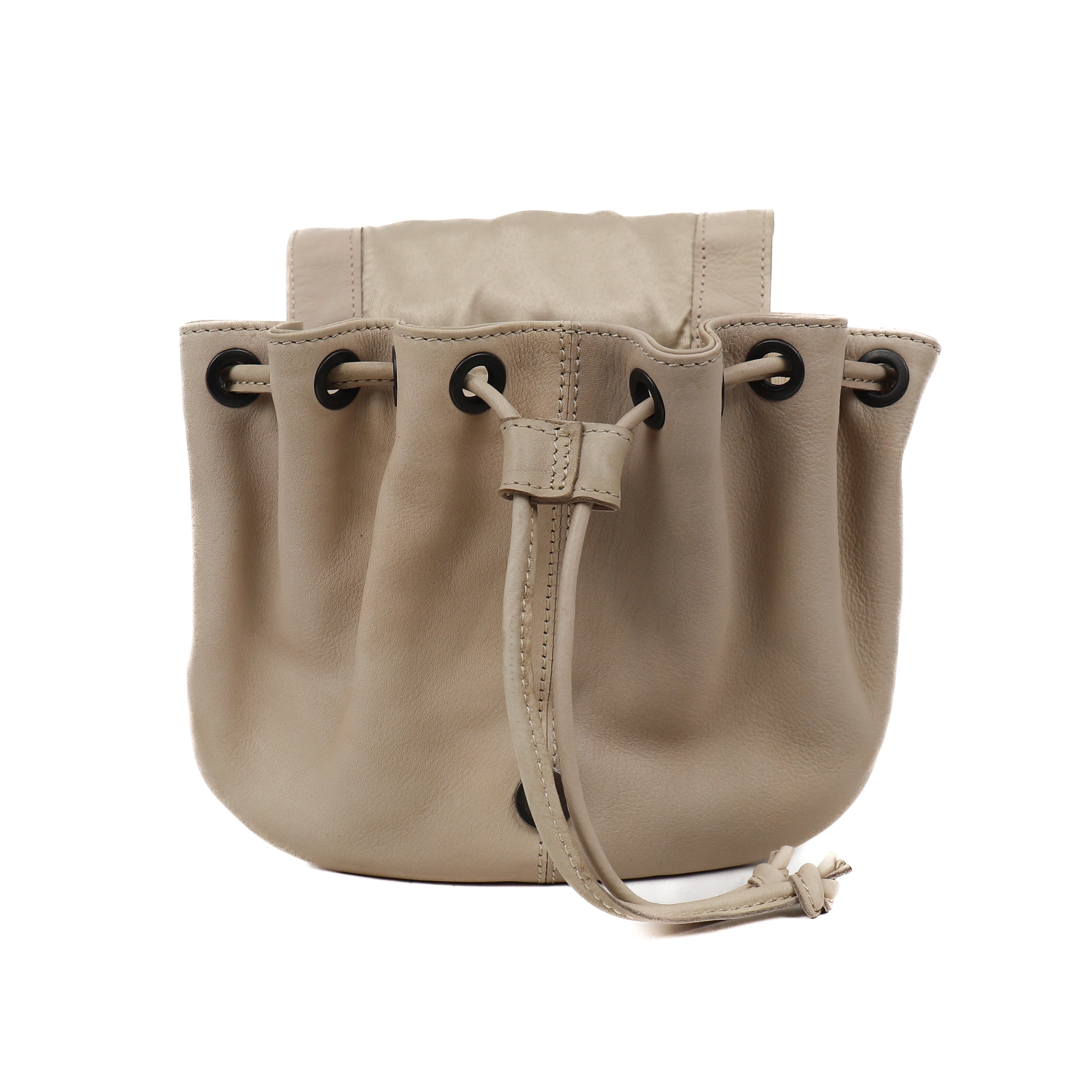 Shoulder bag with drawstring 'Bouline' feather