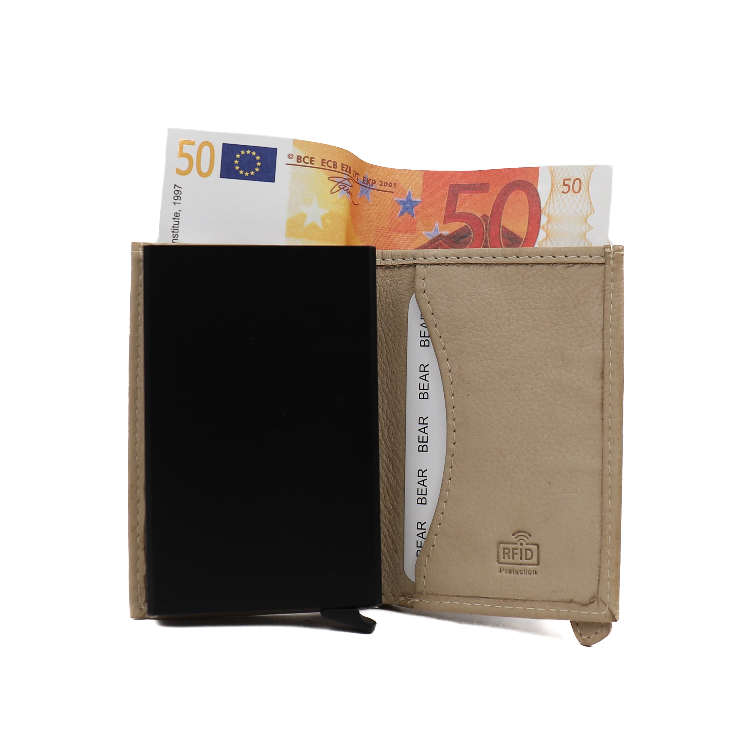 Card holder 'Frits' feather