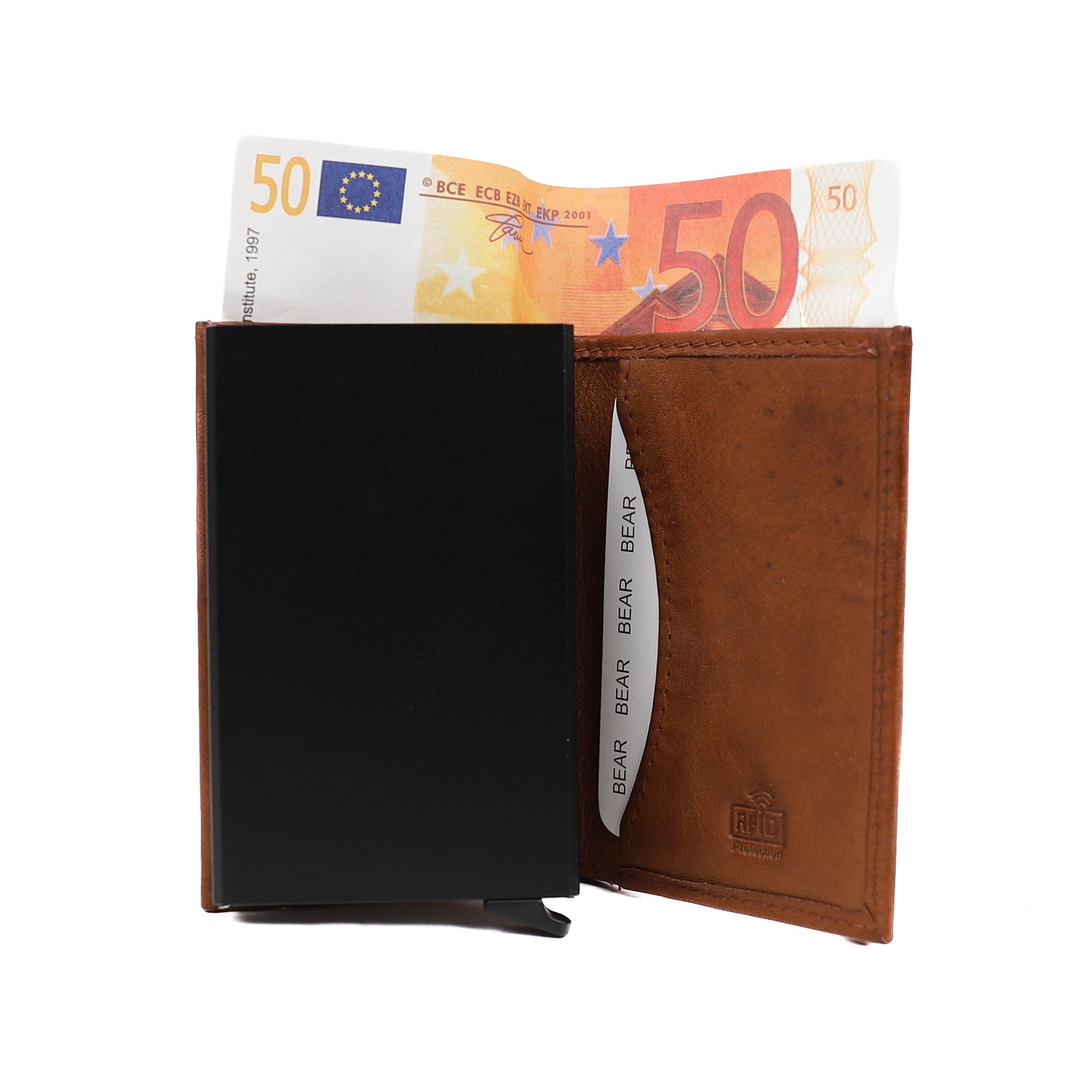 Pasjeshouder 'Frits' cognac