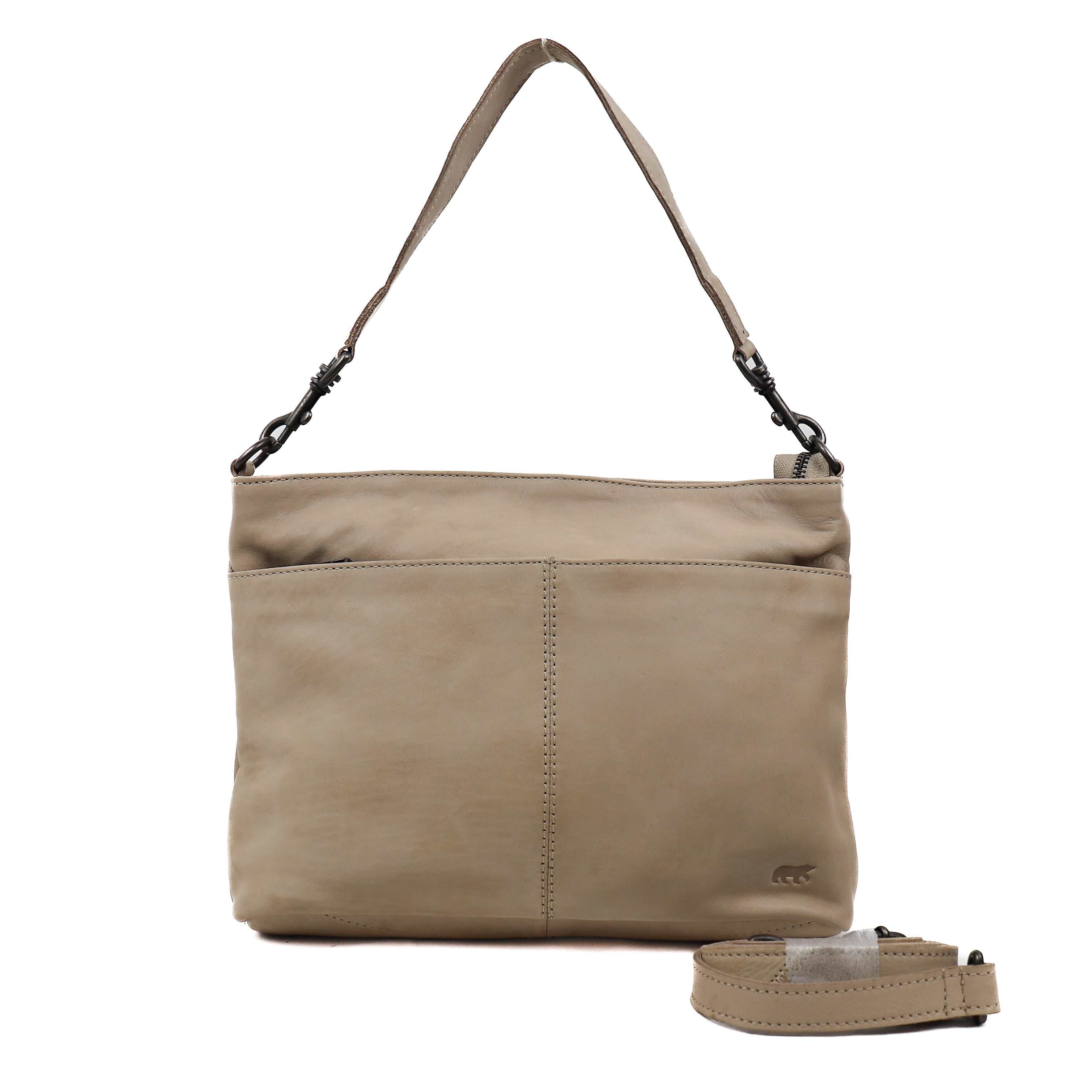 Hand/shoulder bag 'Angelica' feather