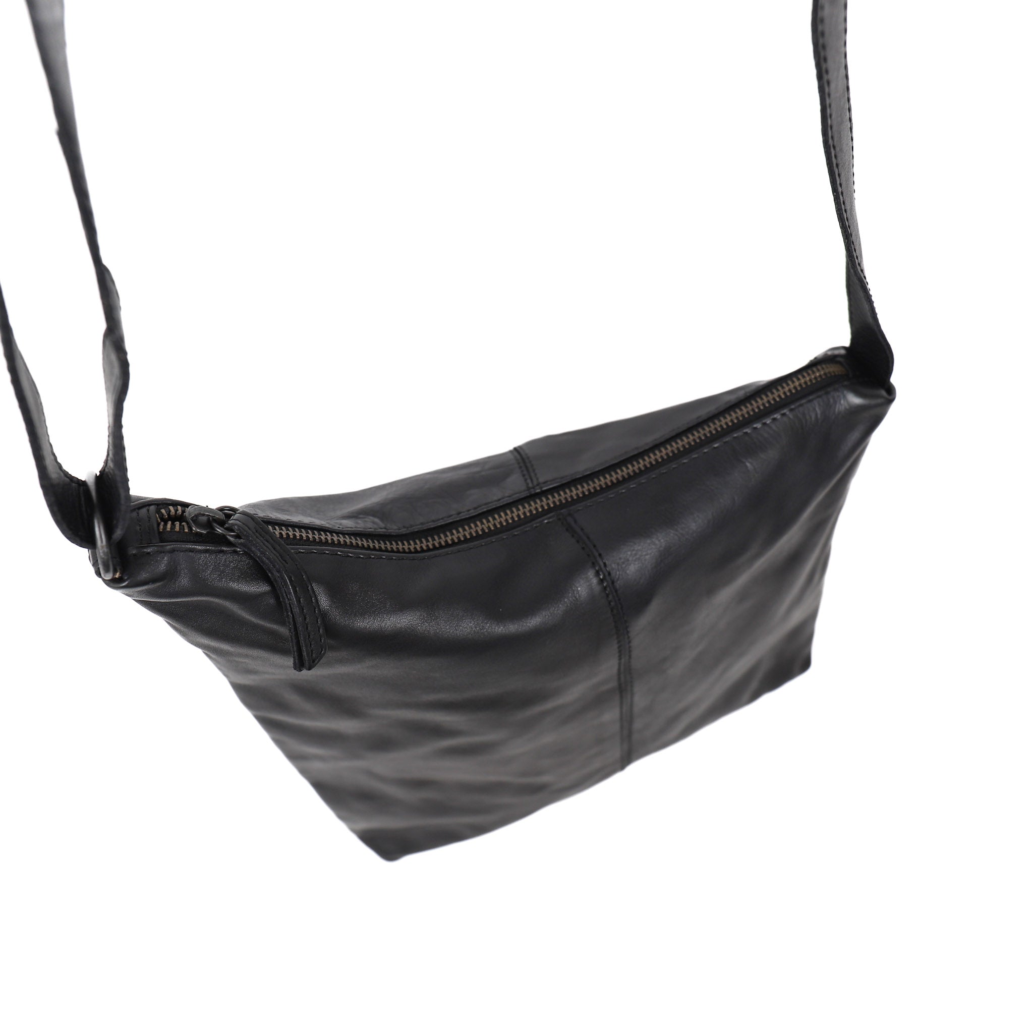 Asymmetric pouch bag 'Jeanine' black