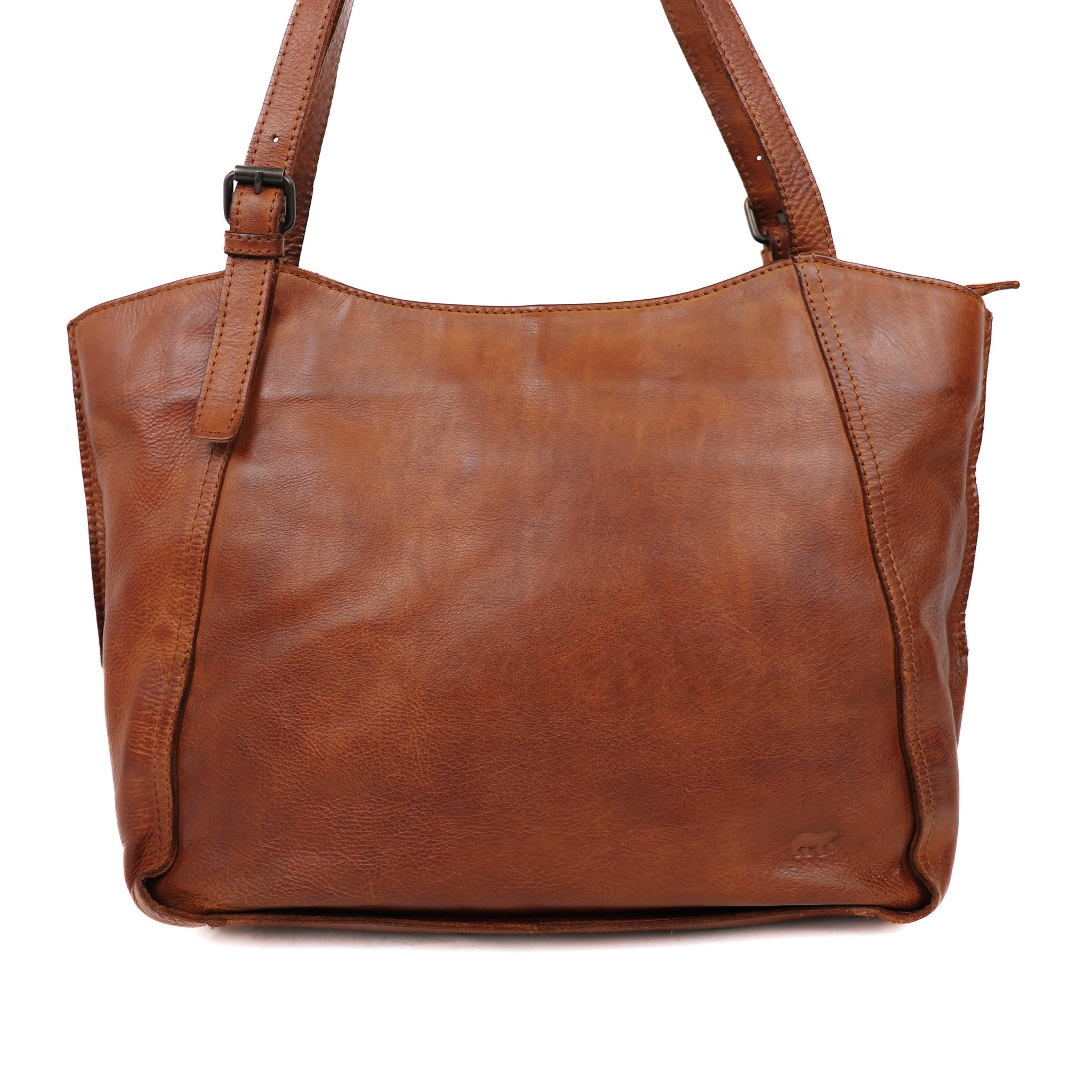 Hand/shoulder bag 'Yvonne' cognac