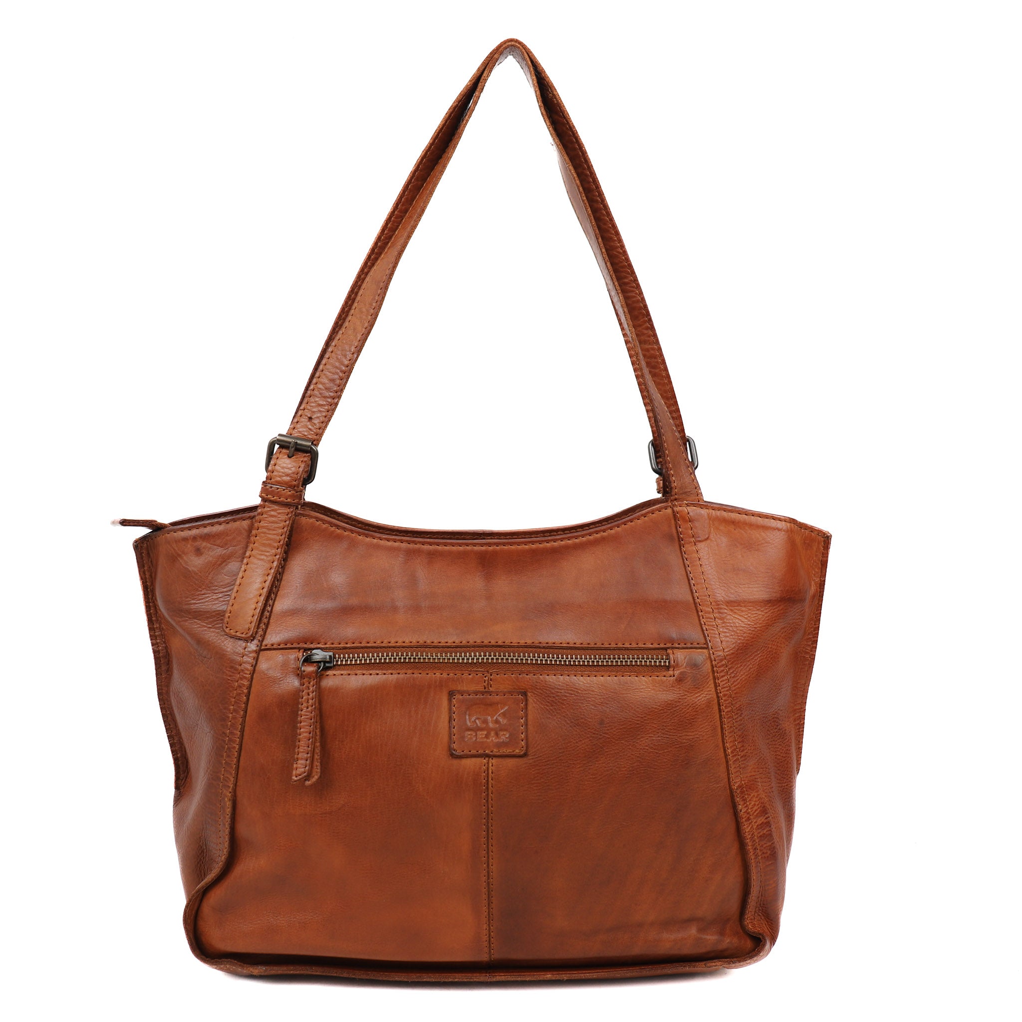 Hand/shoulder bag 'Yvonne' cognac