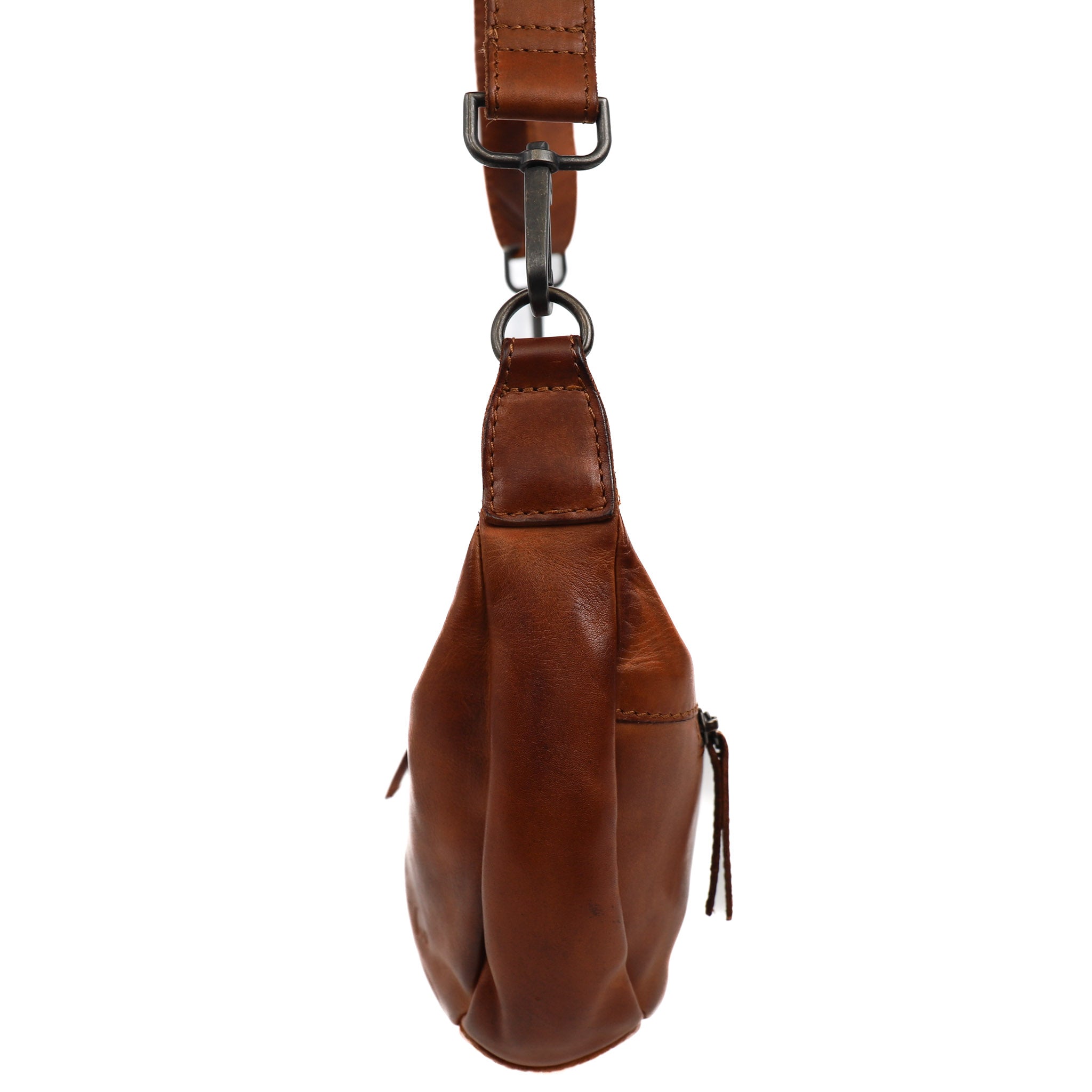 Crossbody bag 'Clara' cognac
