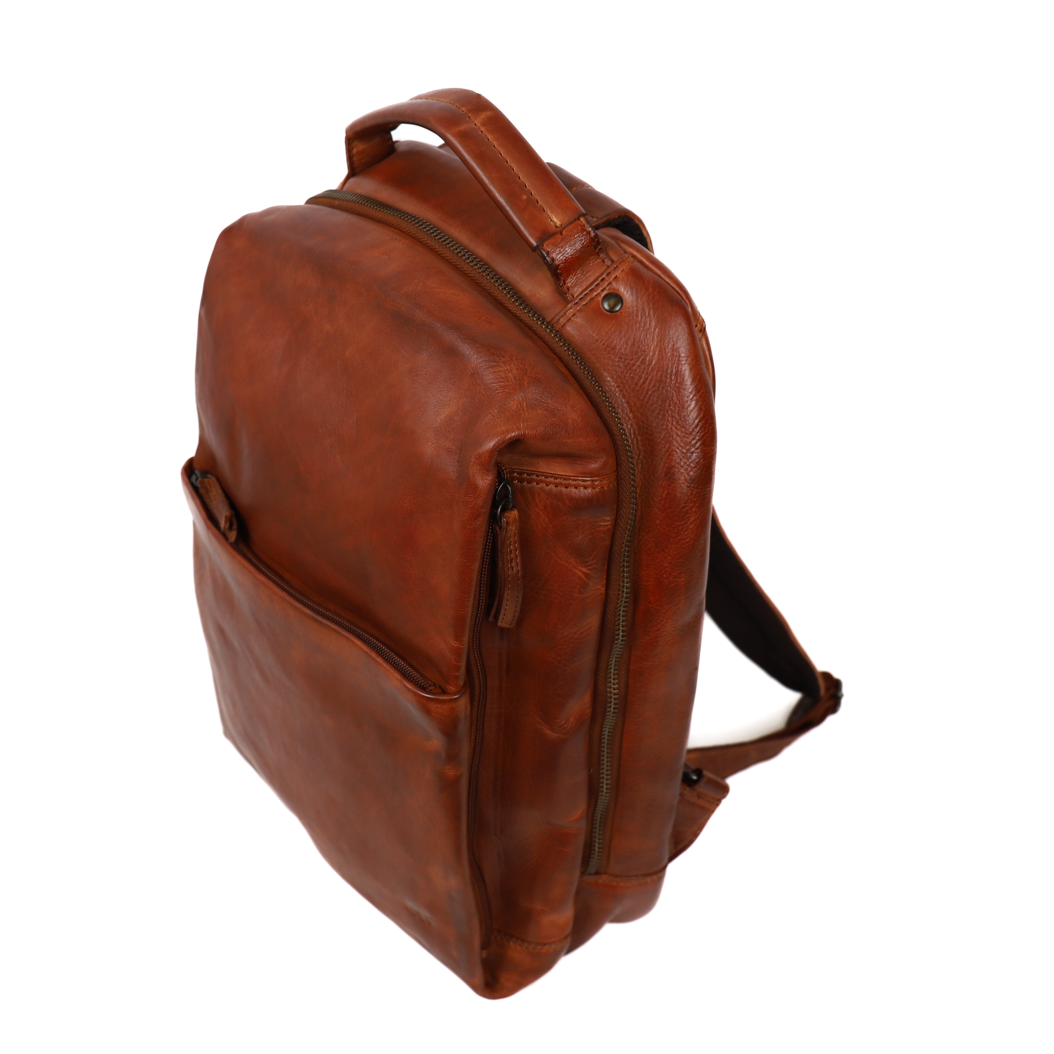 Laptop backpack 'Mathijs' cognac
