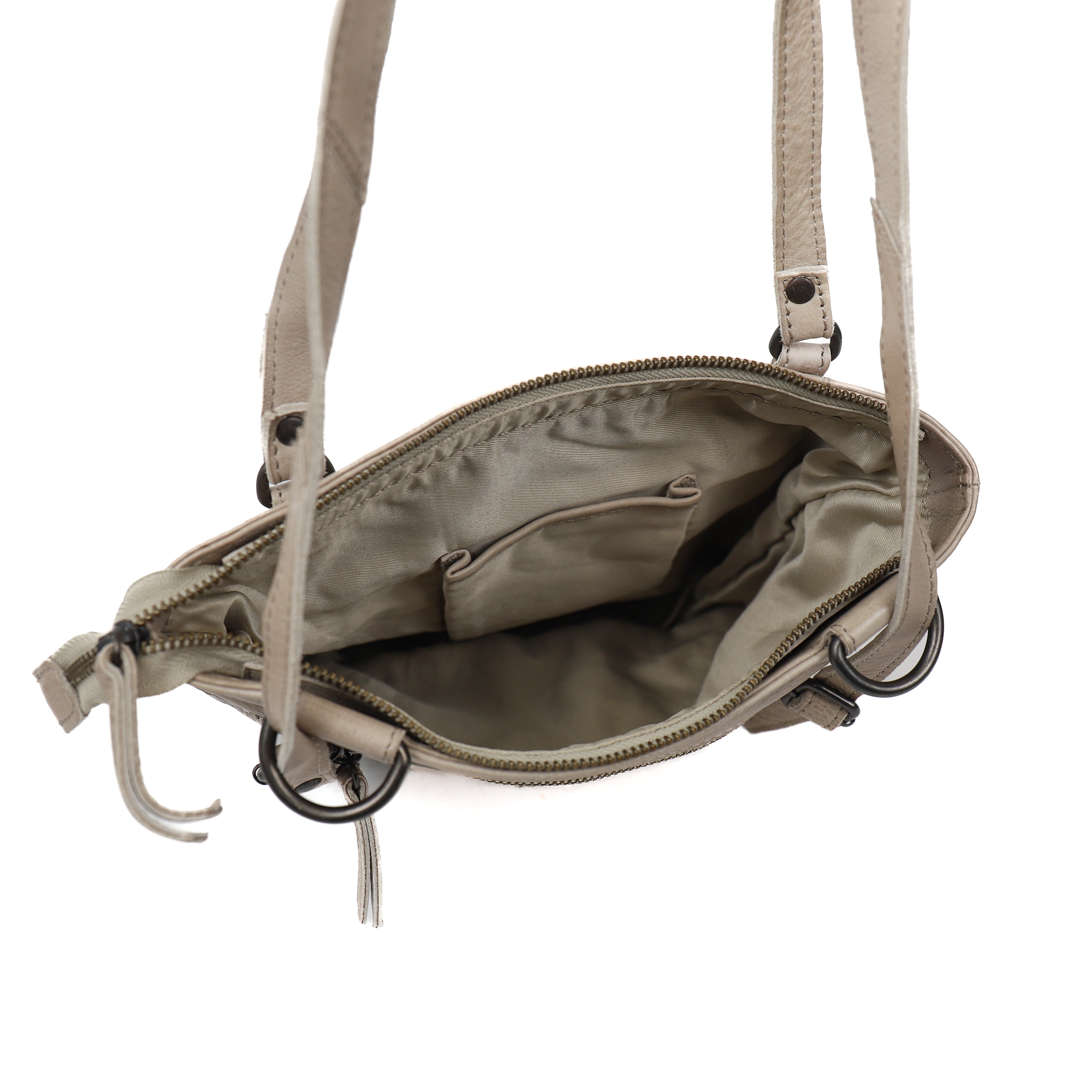 Backpack/shoulder bag 'Sandy' silver mink