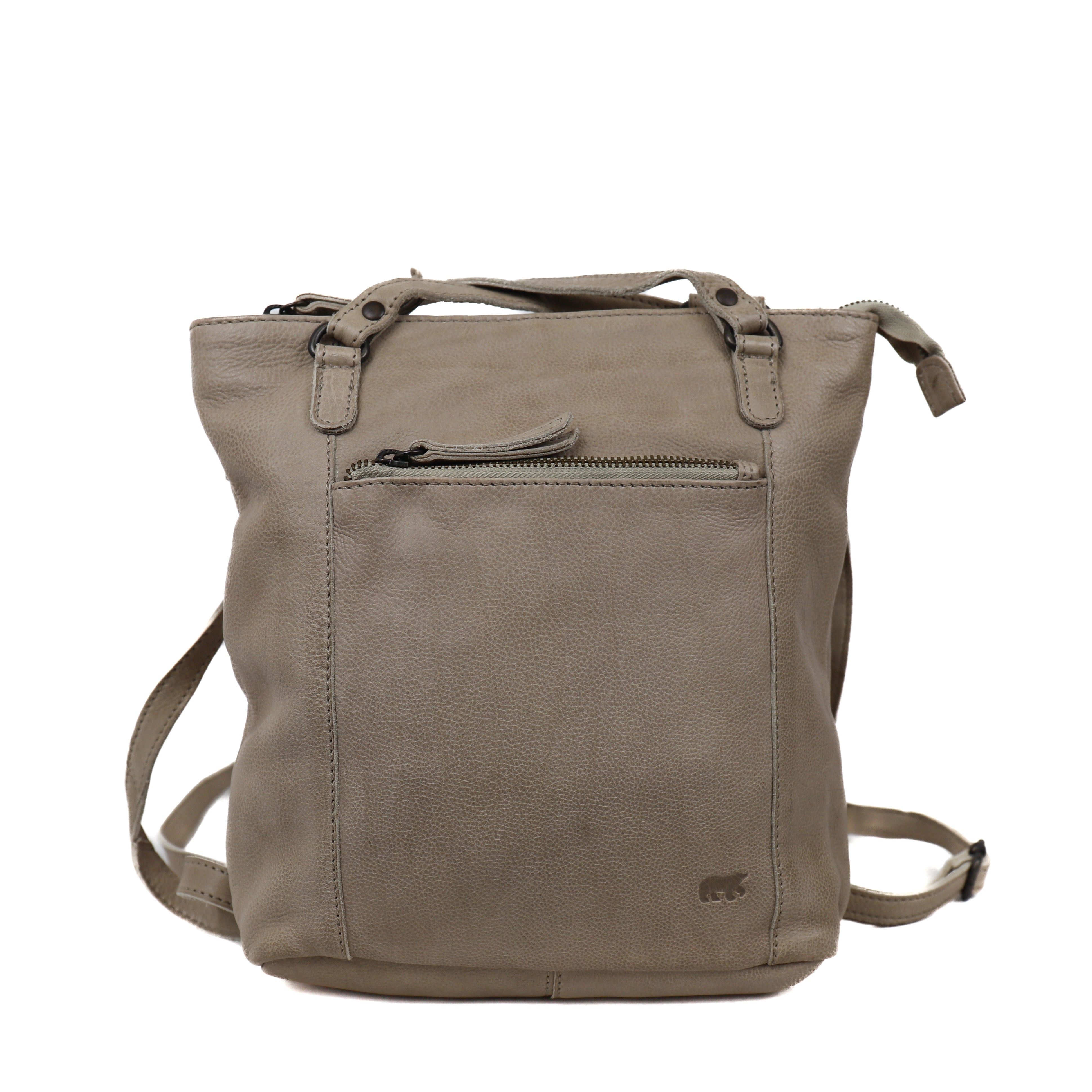 Backpack/shoulder bag 'Sandy' silver mink