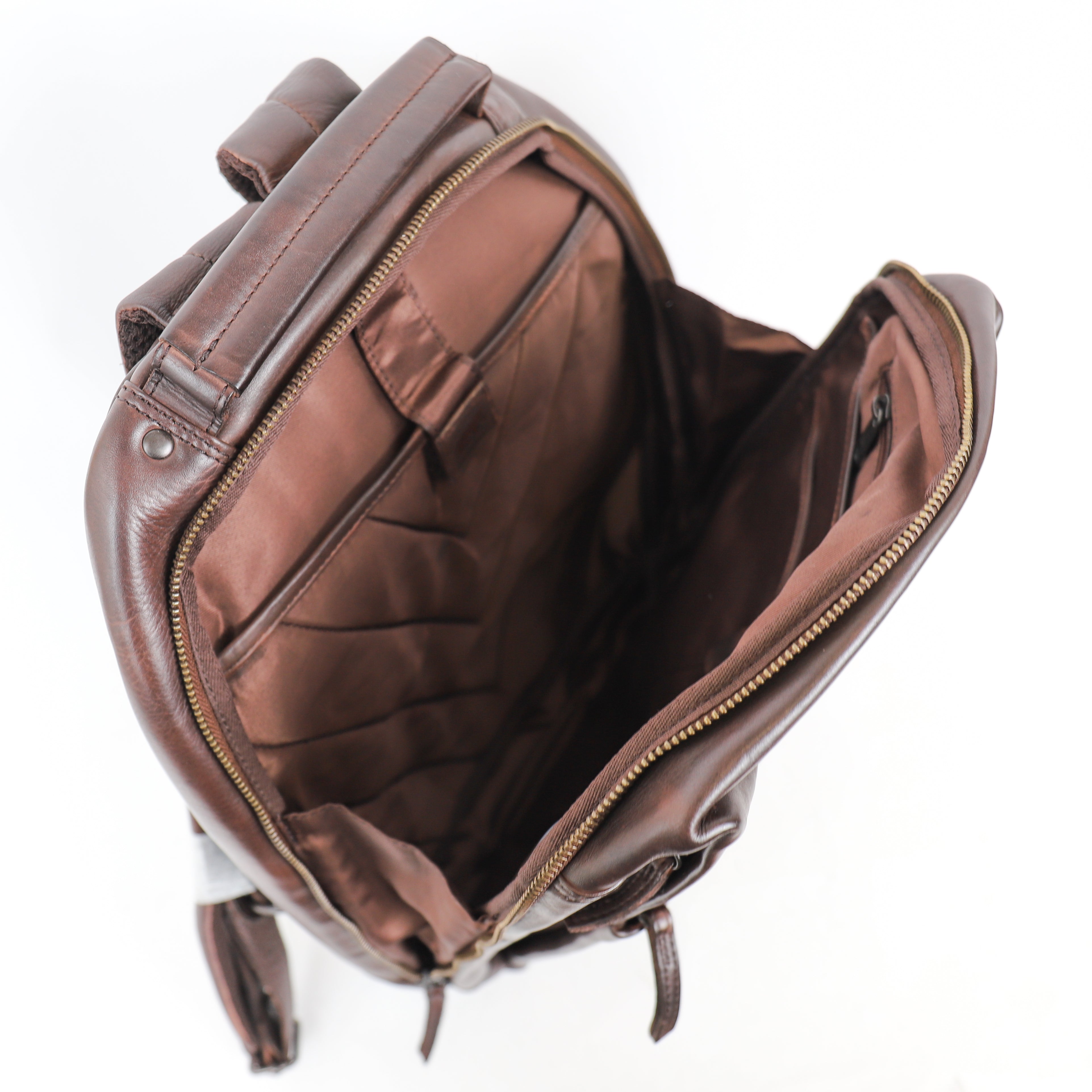 Laptop backpack 'Mathijs' dark brown