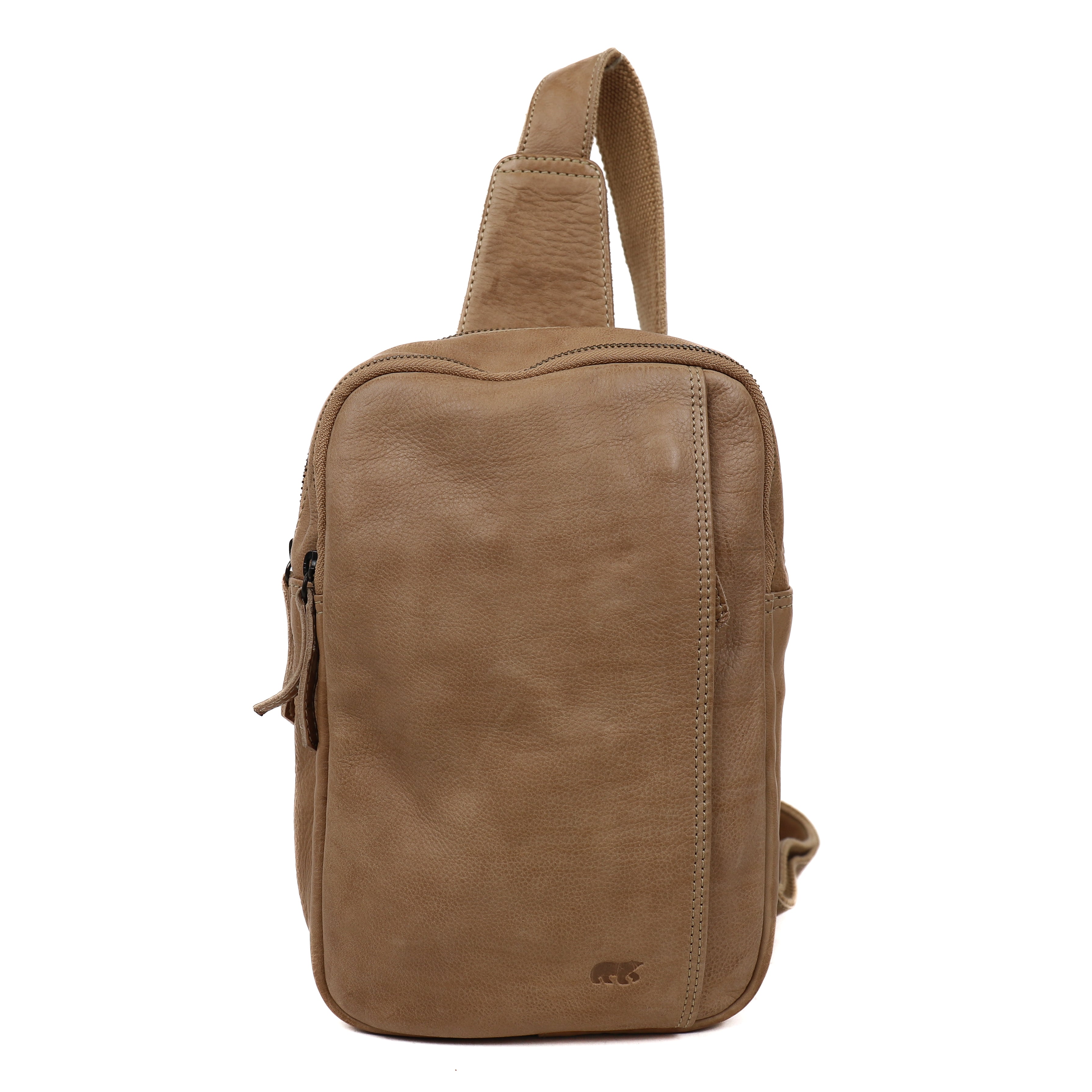 Crossbody tas 'Stefan' beige