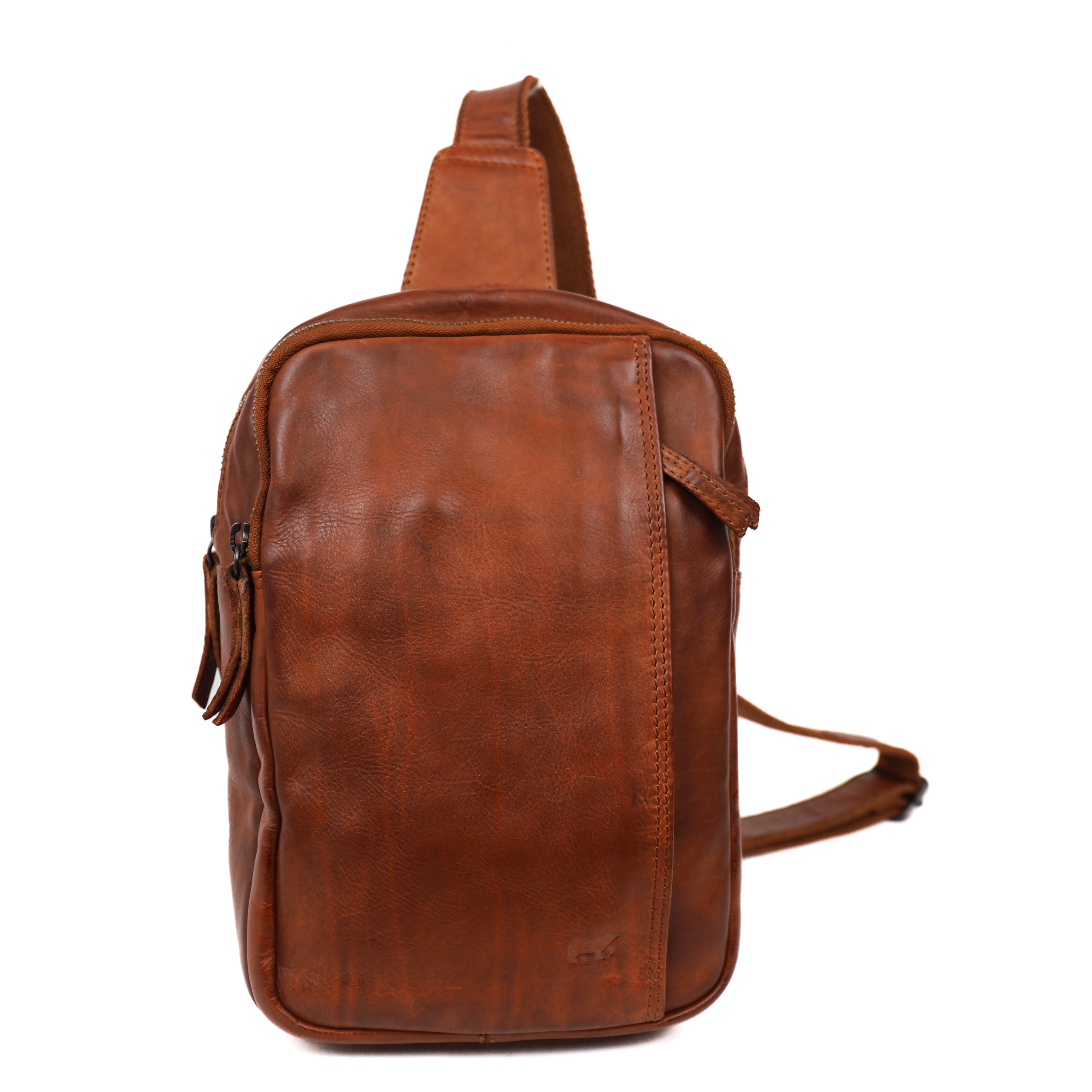 Crossbody bag 'Stefan' cognac