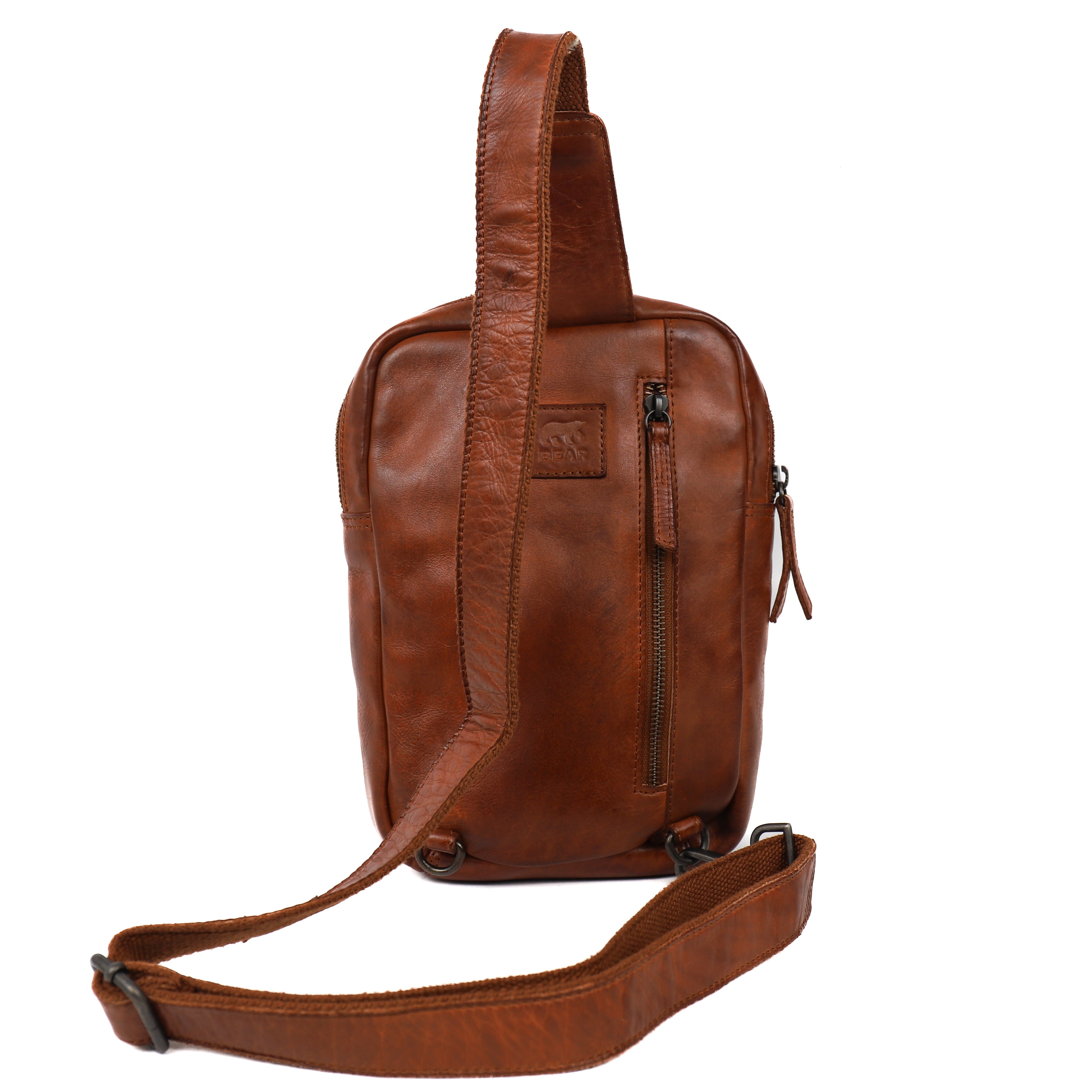 Crossbody bag 'Stefan' cognac