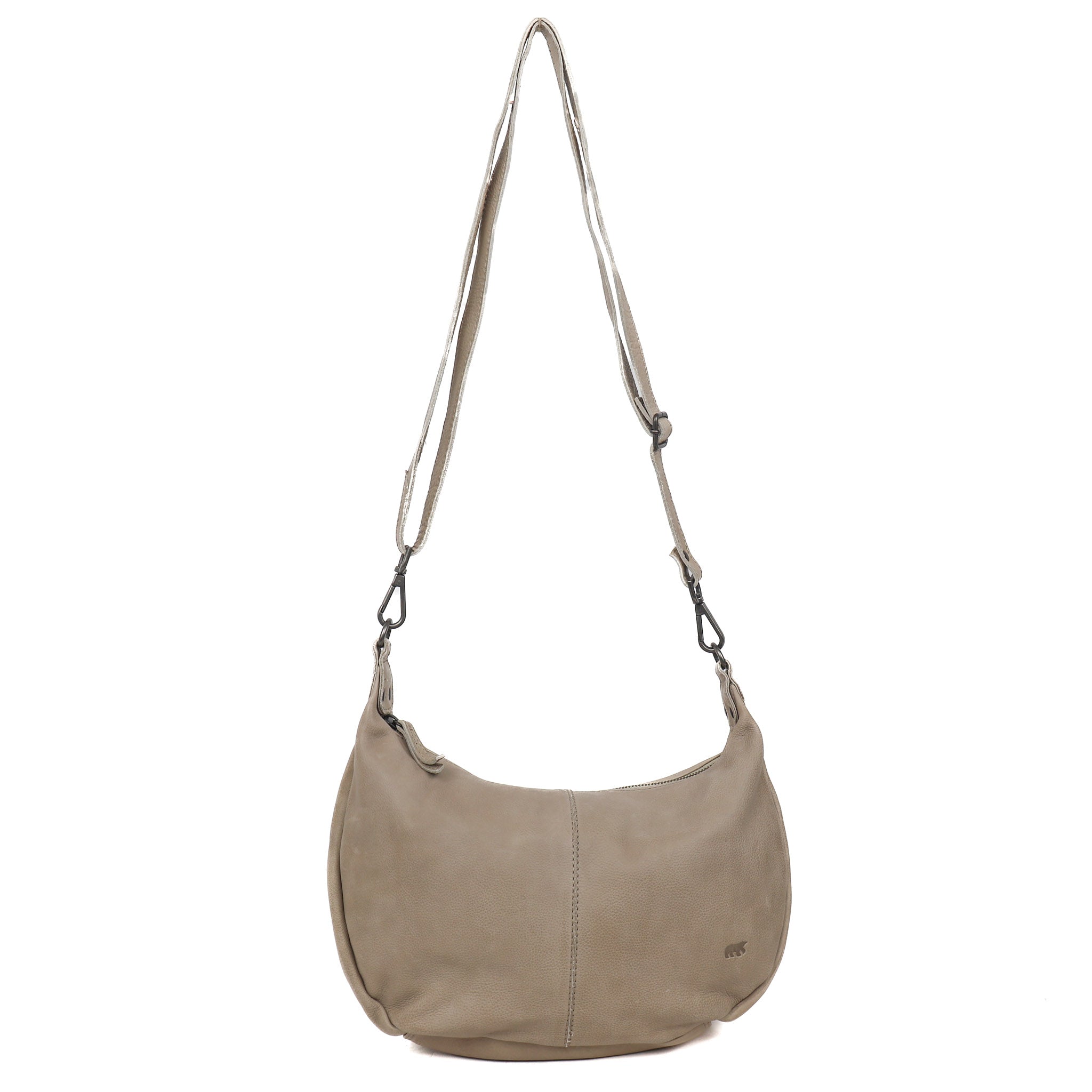 Pouch bag 'Betty' silver mink