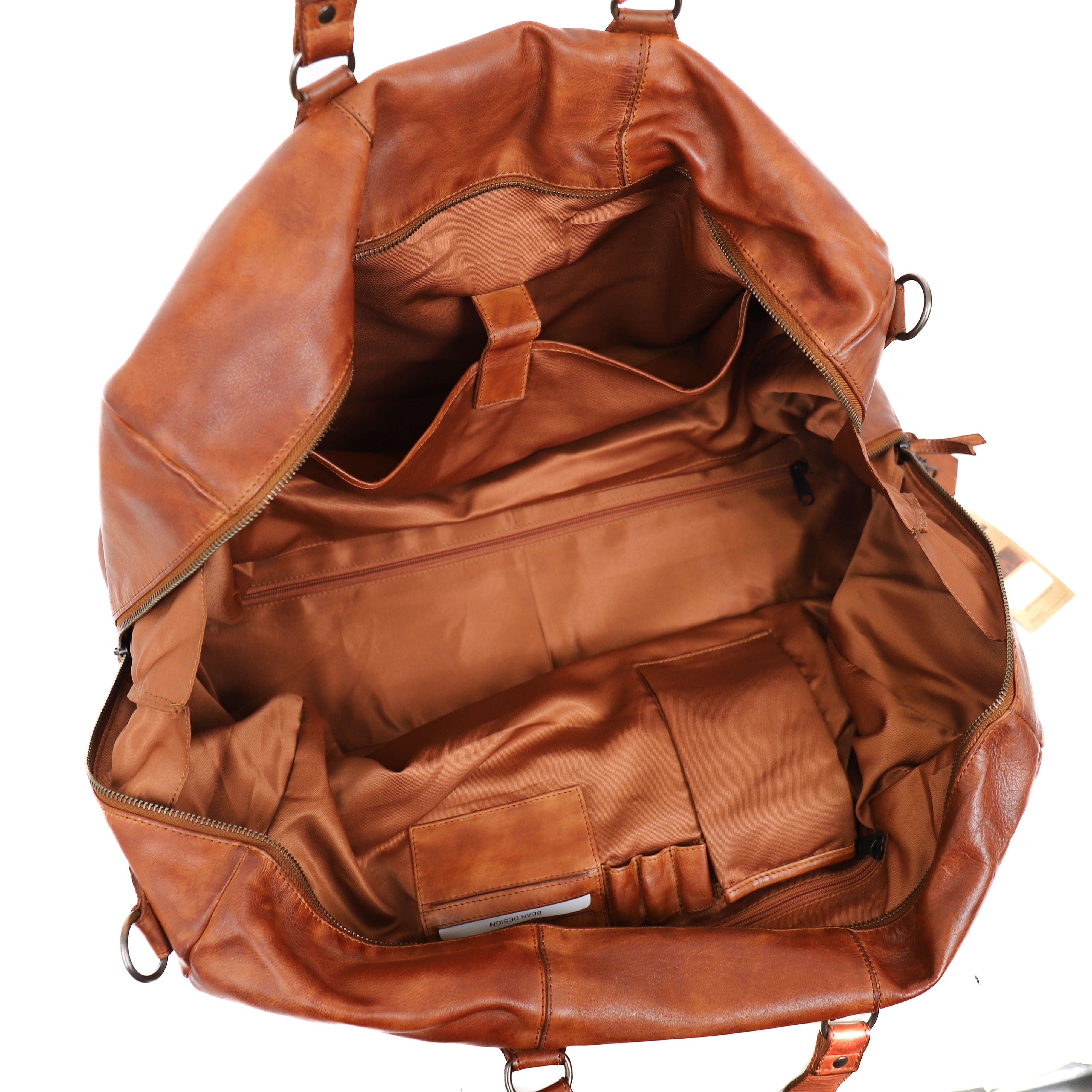 Weekendtas 'Lucien' cognac
