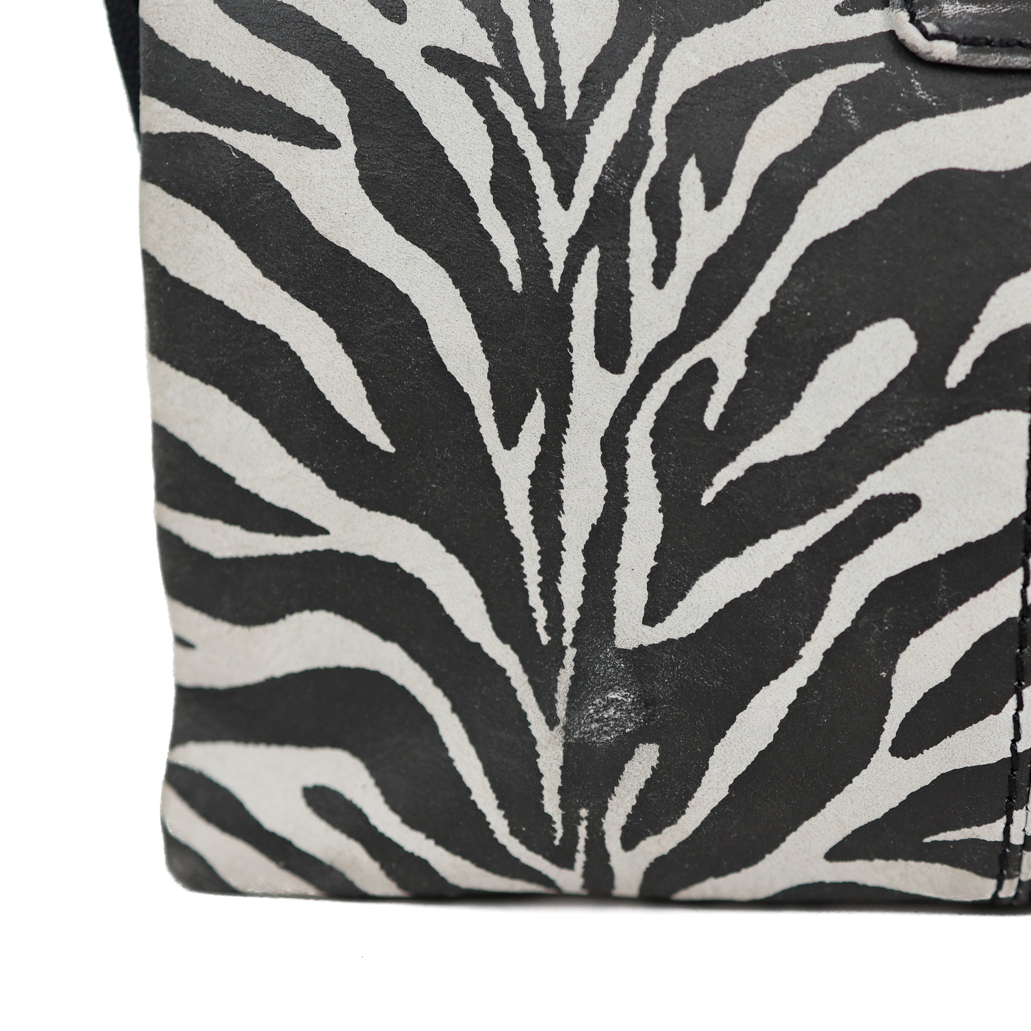 2e Kans: Portemonneetasje 'Uma' zebra