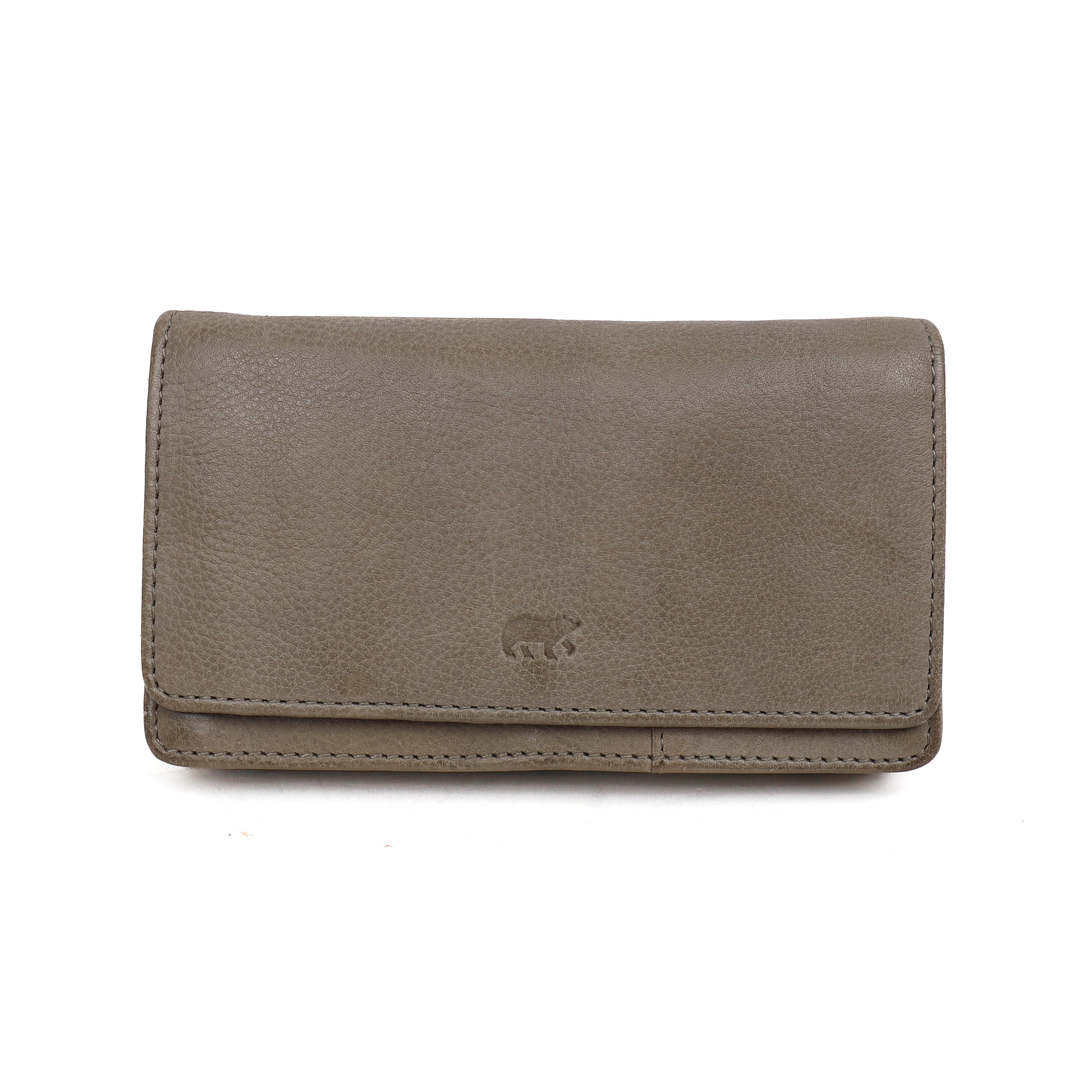 Overslag portemonnee 'Emma' silver mink