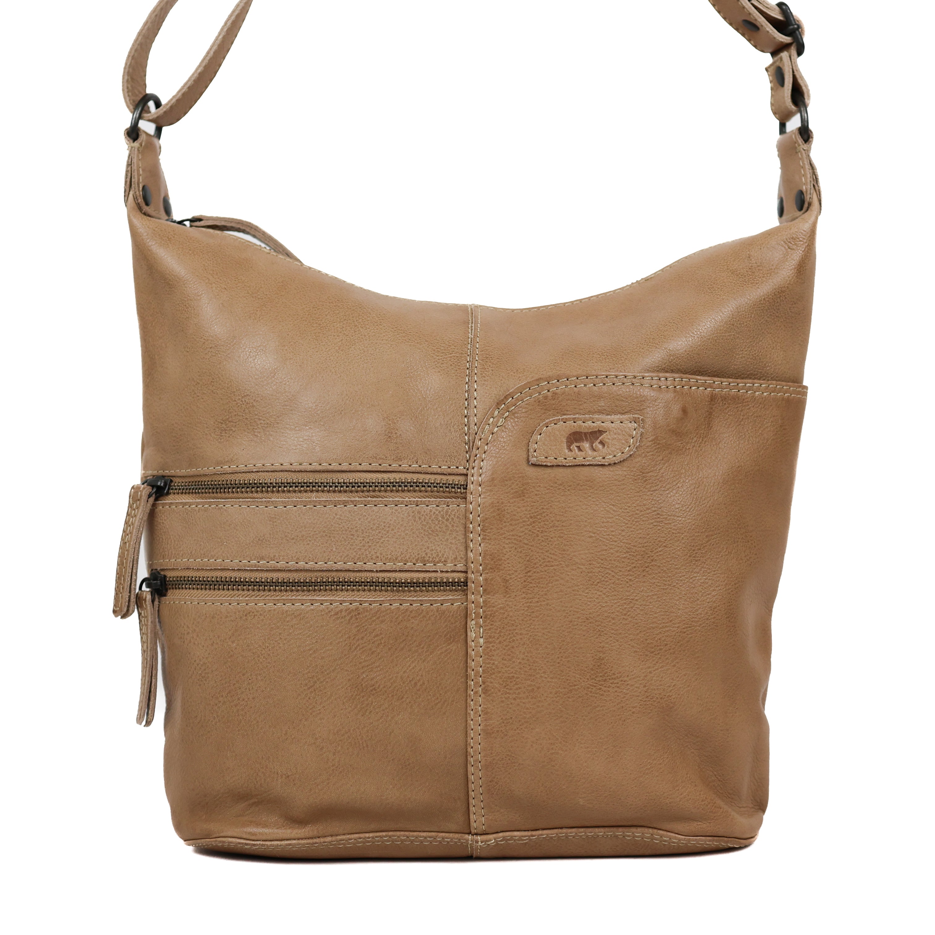 Schoudertas 'Frieda' beige