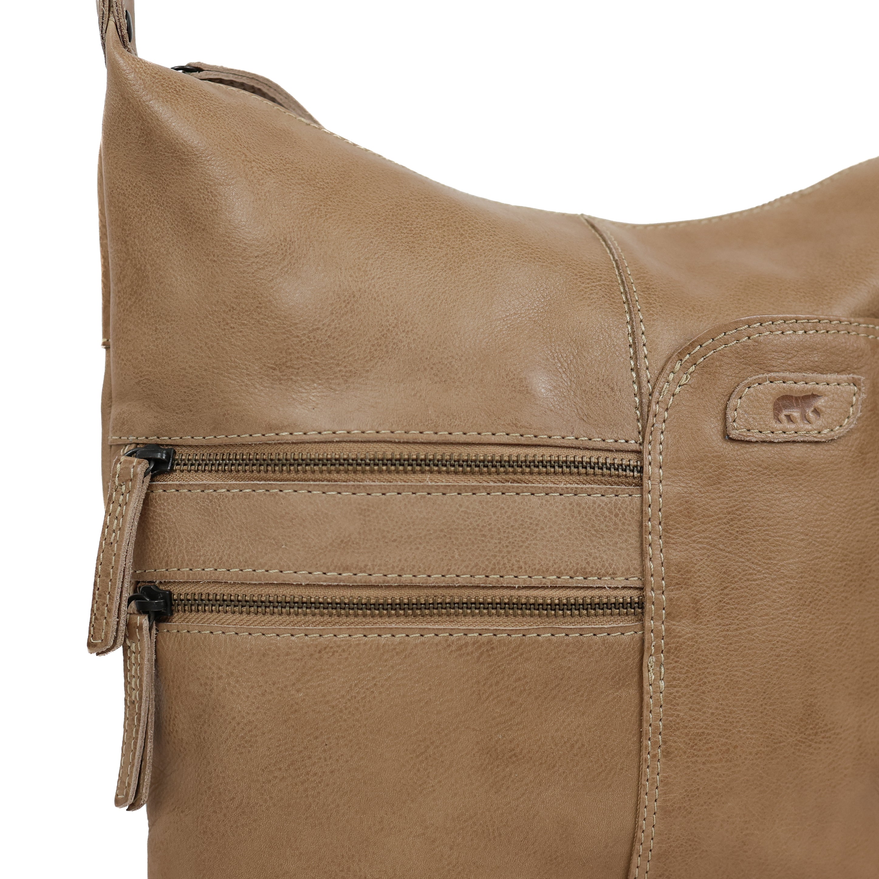 Schoudertas 'Frieda' beige