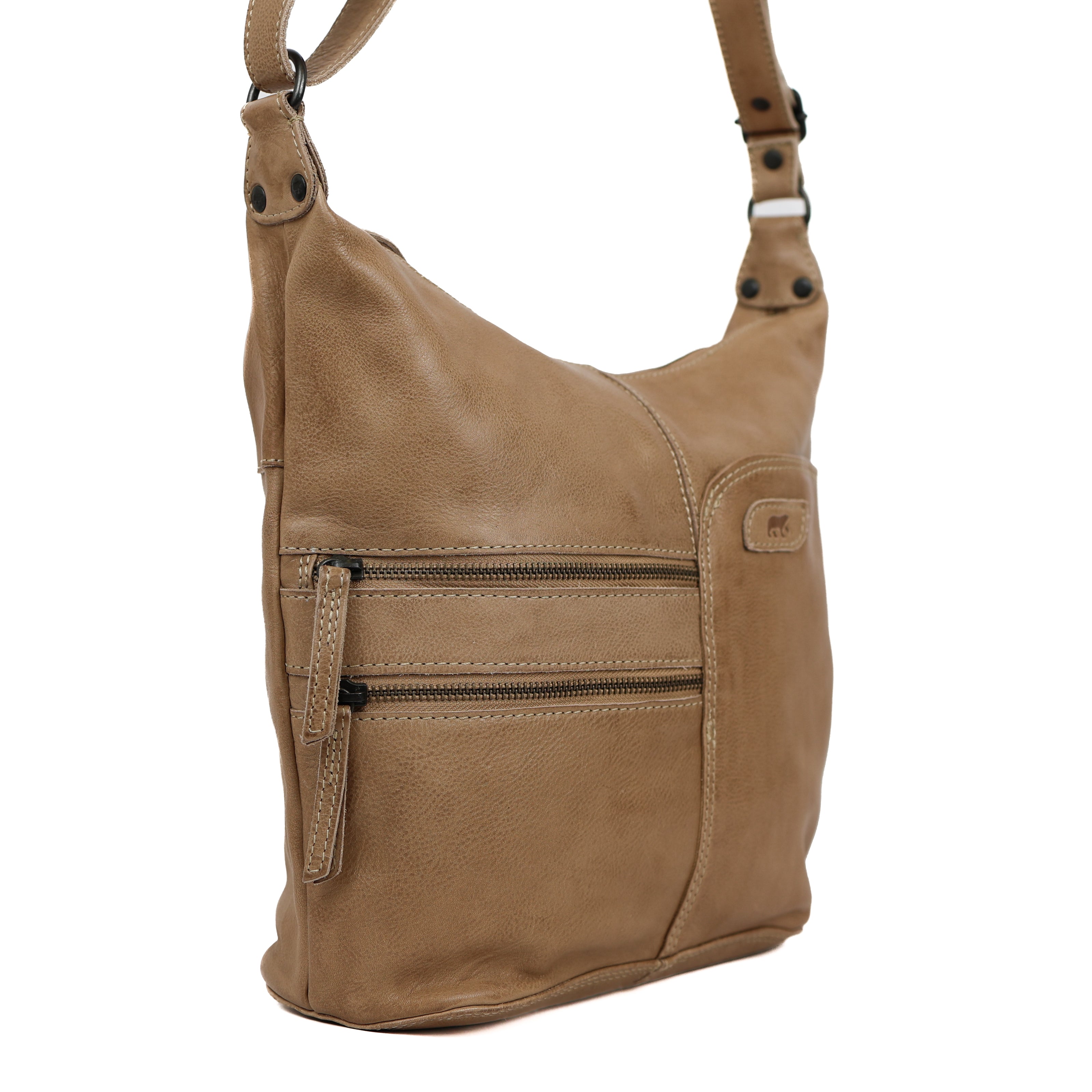 Schoudertas 'Frieda' beige
