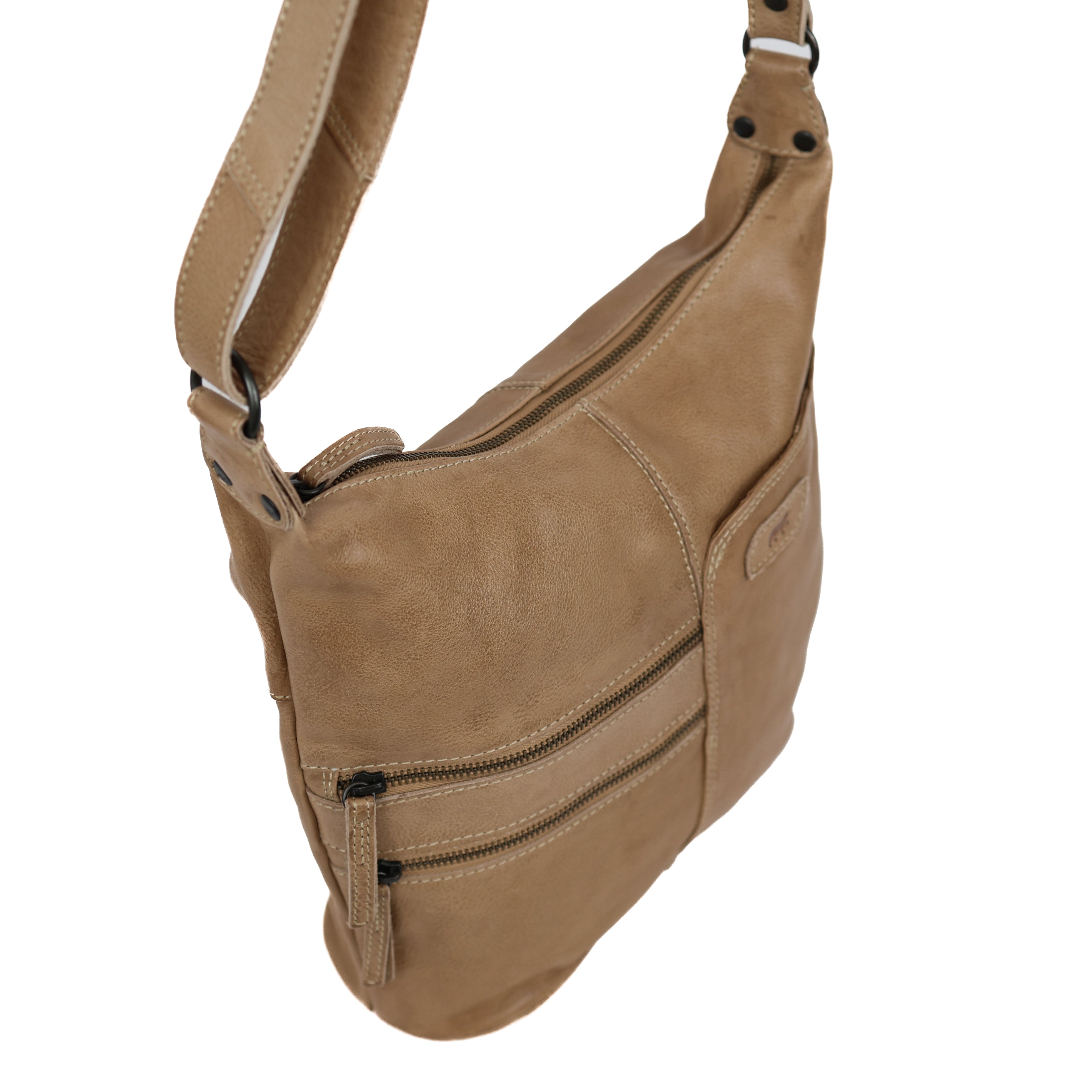 Schoudertas 'Frieda' beige