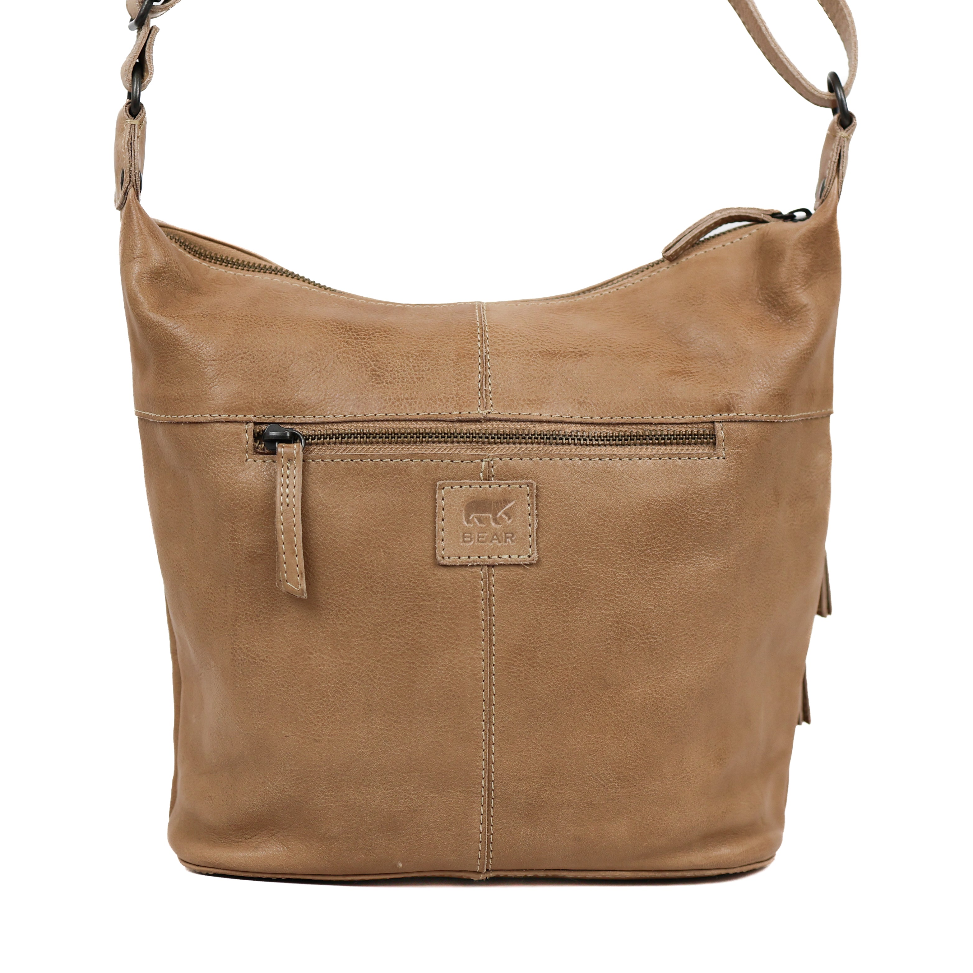 Schoudertas 'Frieda' beige