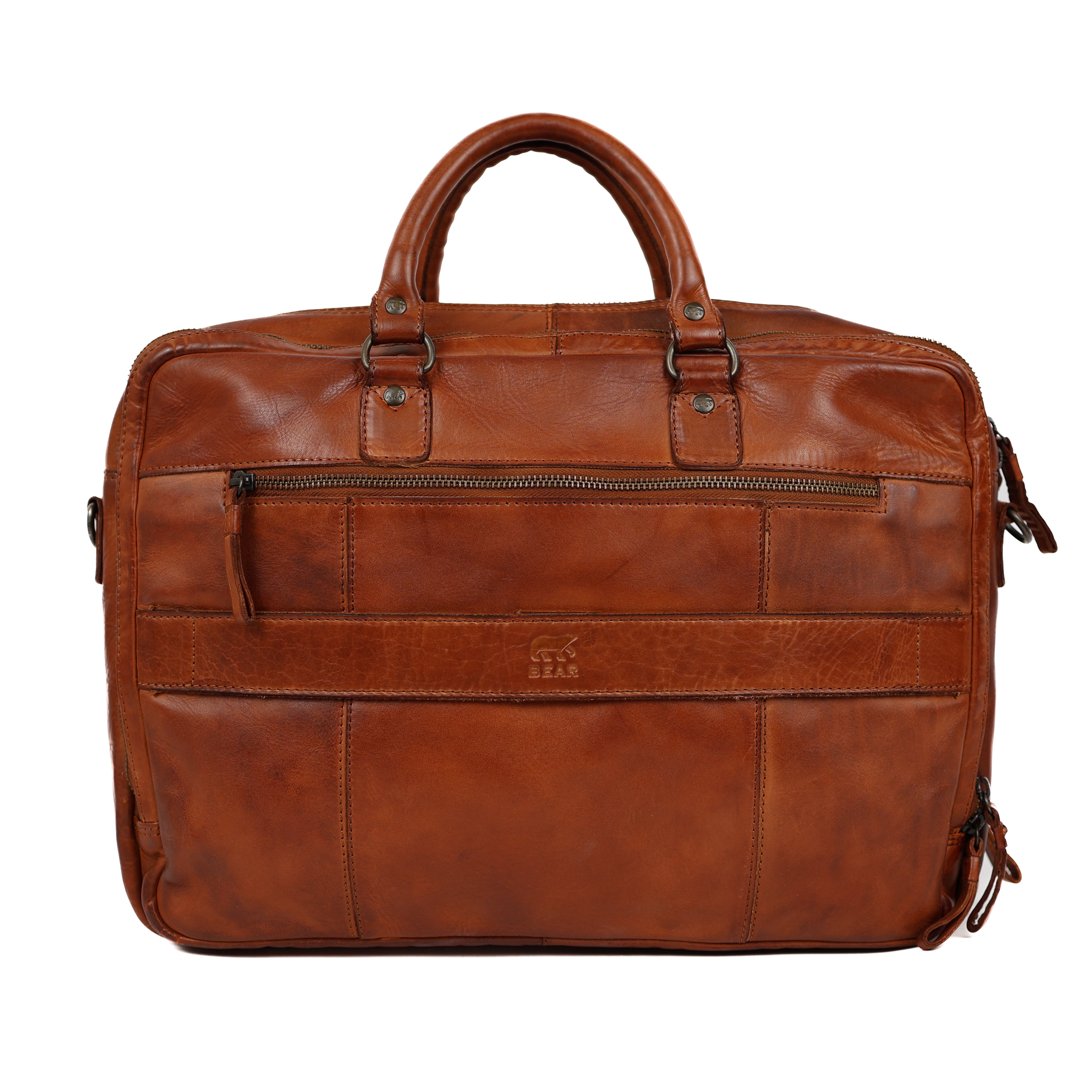 Laptop bag 'Silke' cognac