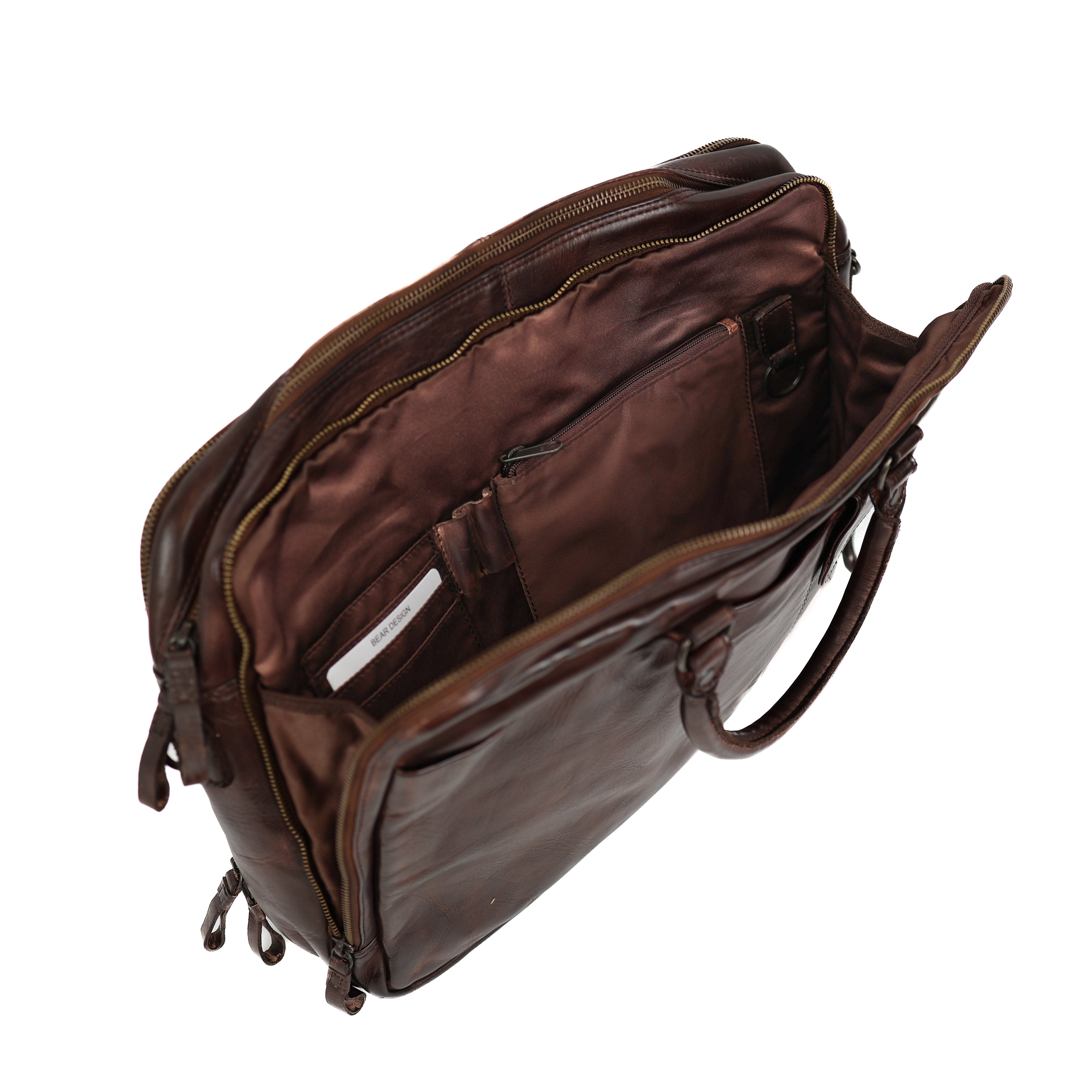 Laptop bag 'Silke' dark brown